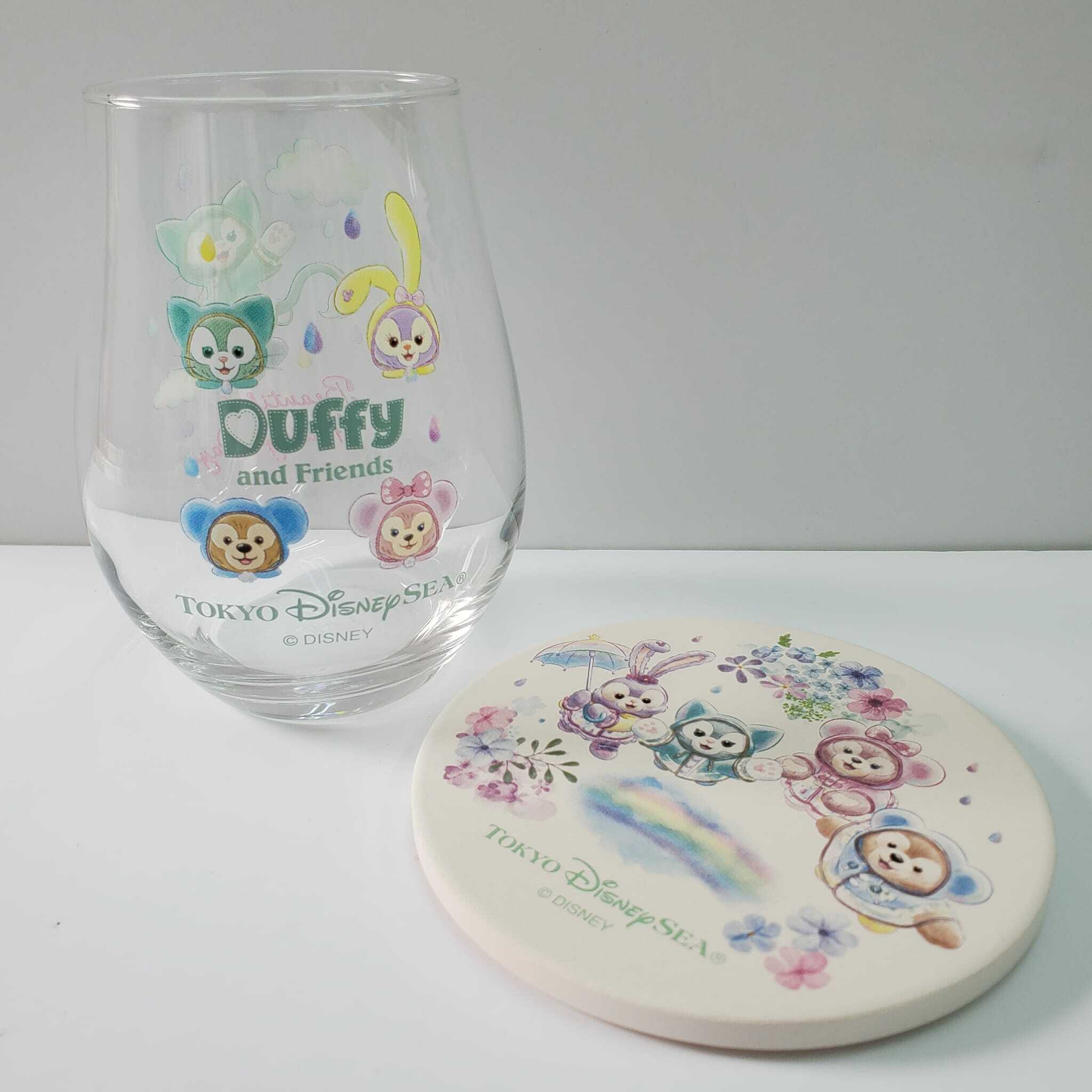 [現貨] [東京迪士尼] Beautiful Rainy Day|玻璃杯連杯墊 {TF220506Q}