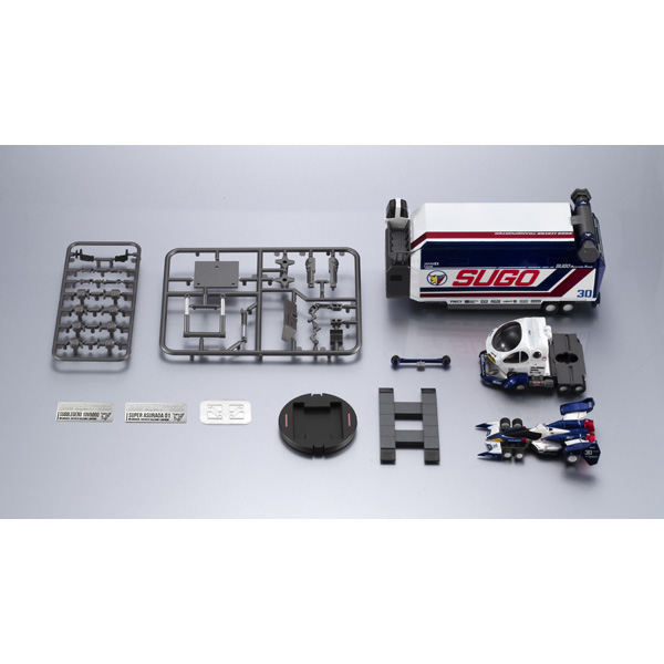 (預訂訂金 $300) (總價 $895) MegaHouse C.F.C. -HE- DX Cyber​​ Formula Collection -Heritage Edition- Sugolegerd 10V5000 & Super Asurada 01 Circuit Mode CFC -HE- DX 新世紀GPX 高智能方程式 菅生車隊運輸維修車 10V5000 & 超級雷神 01 Circuit Mode 套裝 (行版)