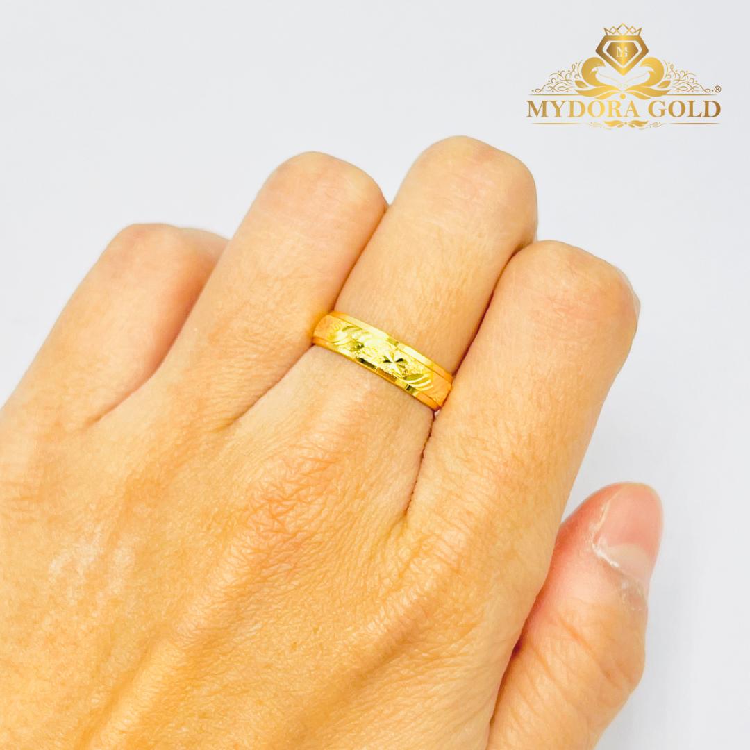 MYDORA Cincin Belah Rotan Klasik Bajet l Emas 916/22K