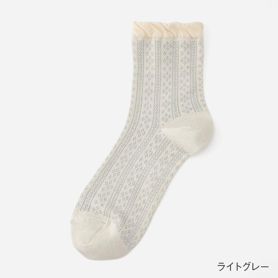🔥🔥【日本製《《KEYUCA》涼感透氣蕾絲短襪】