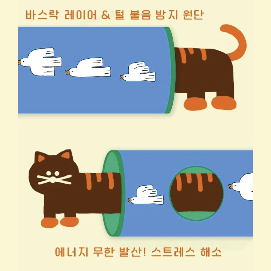 貓響紙可躲藏折疊隧道