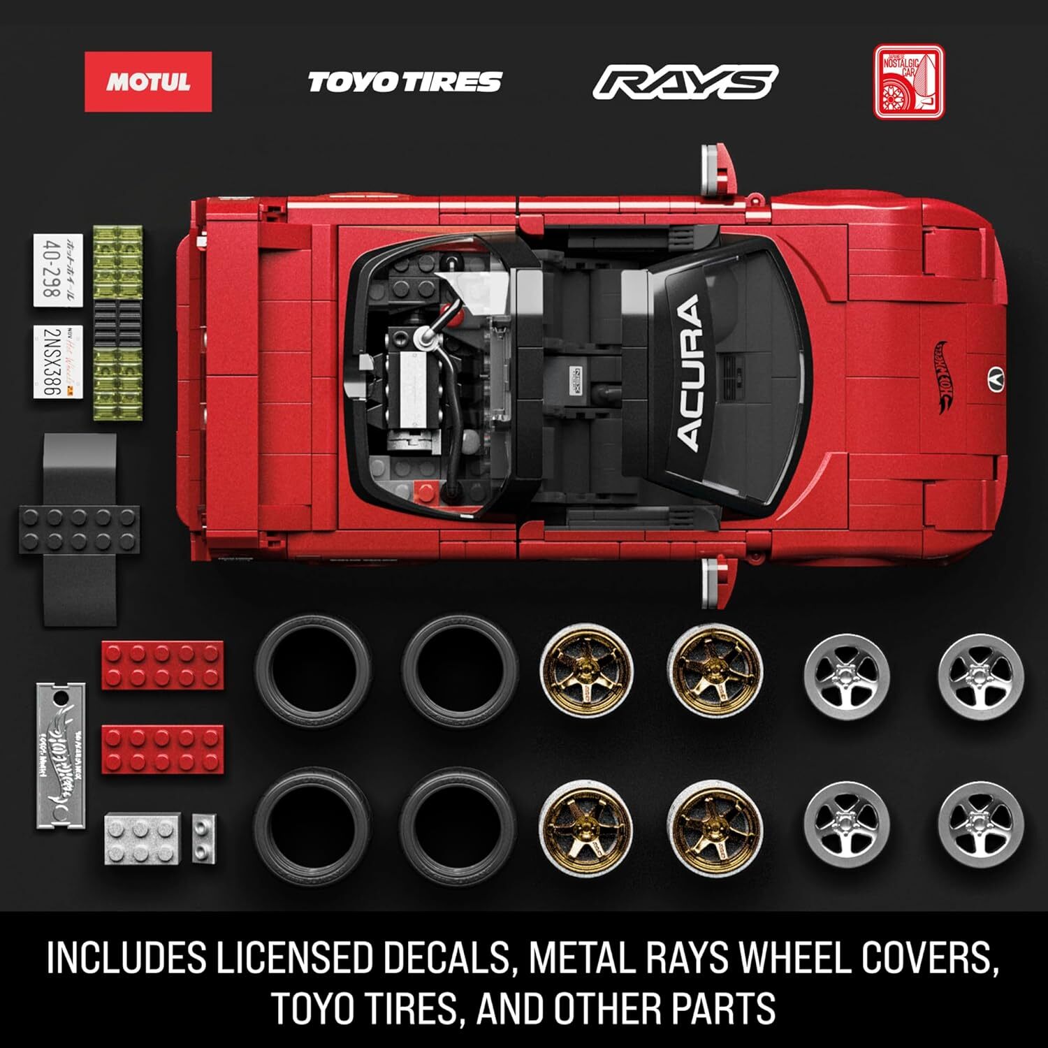【預訂】Mattel Brick Shop x Hotwheels - '90 Honda NSX / Acura NSX 美高積木風火輪系列 