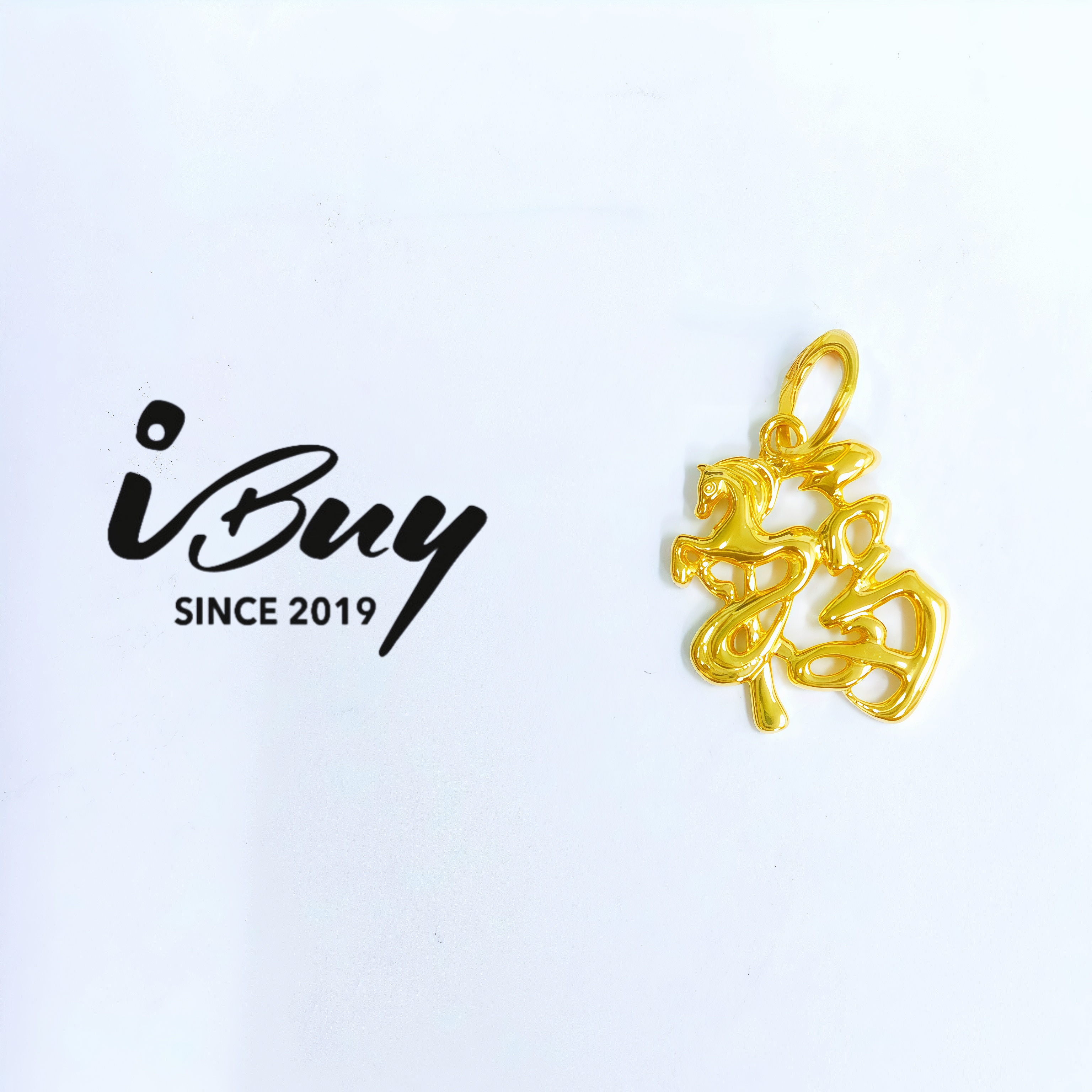 916 GOLD FUTUNE HORSE PENDANT 916 金 福马吊坠