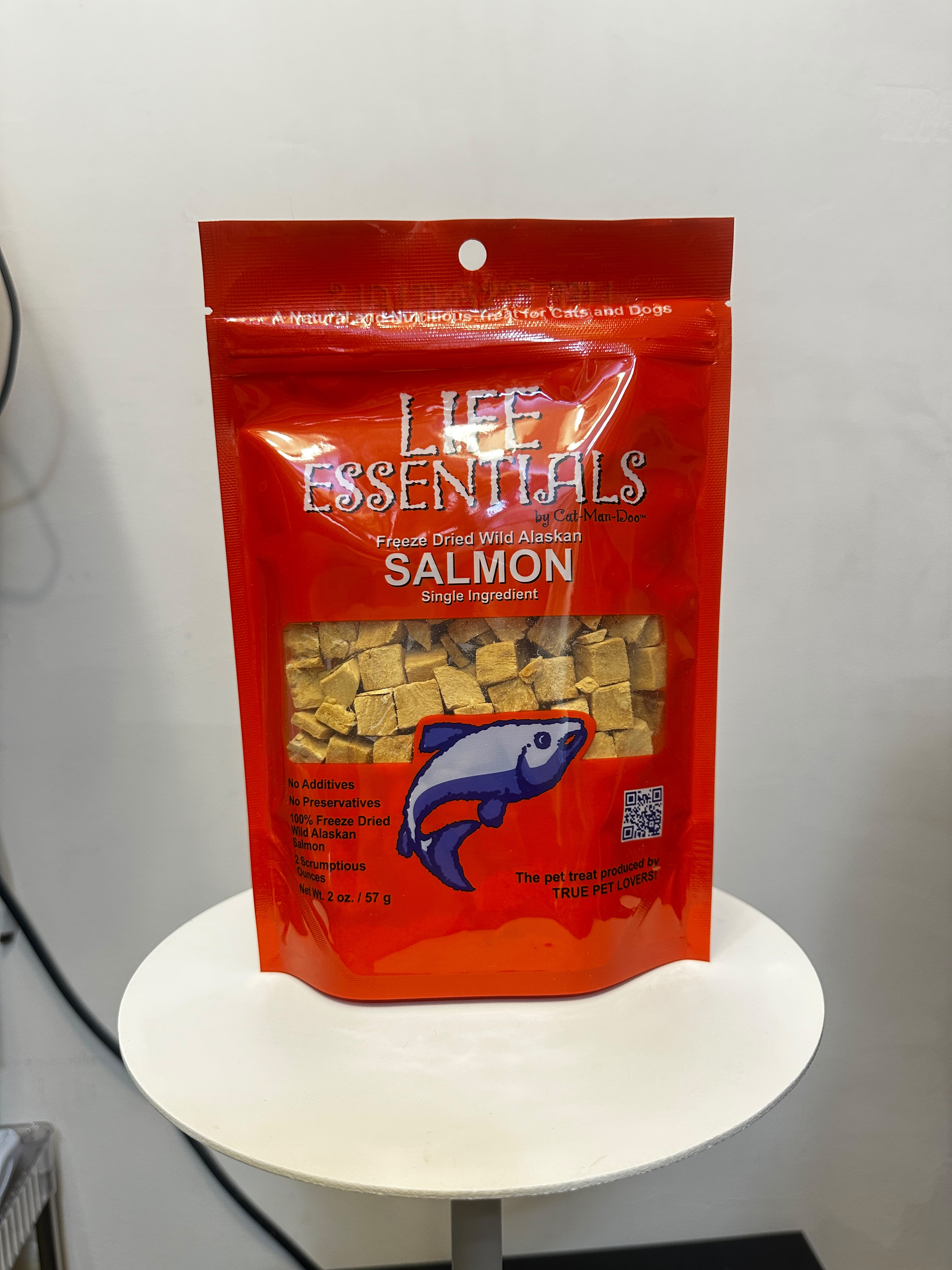 LIFE ESSENTIALS Cat-Man-Doo 野生阿拉斯加鮭魚凍乾寵物零食 貓狗通用 無添加