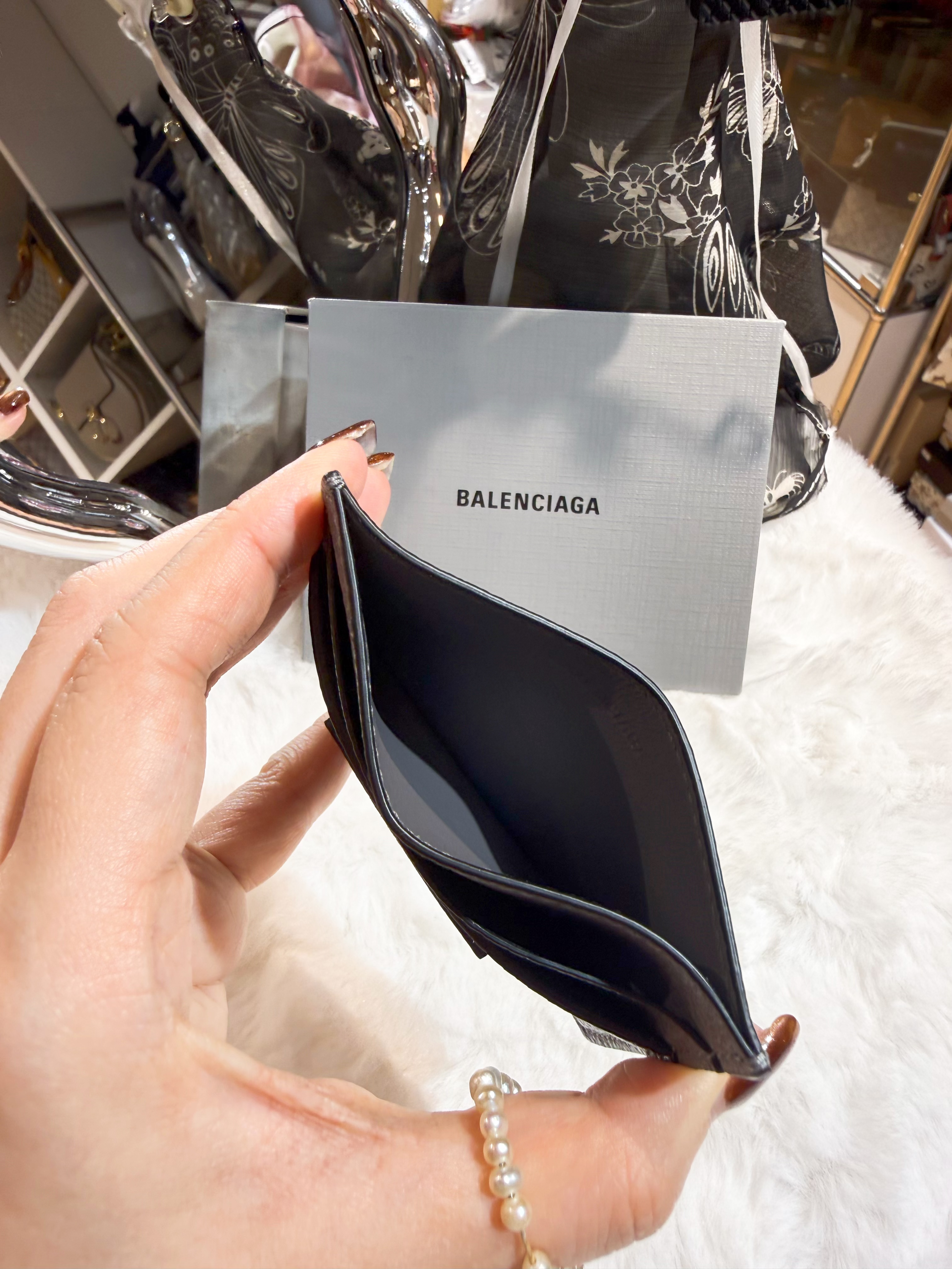 Balenciaga card holder 5cc/city/grey