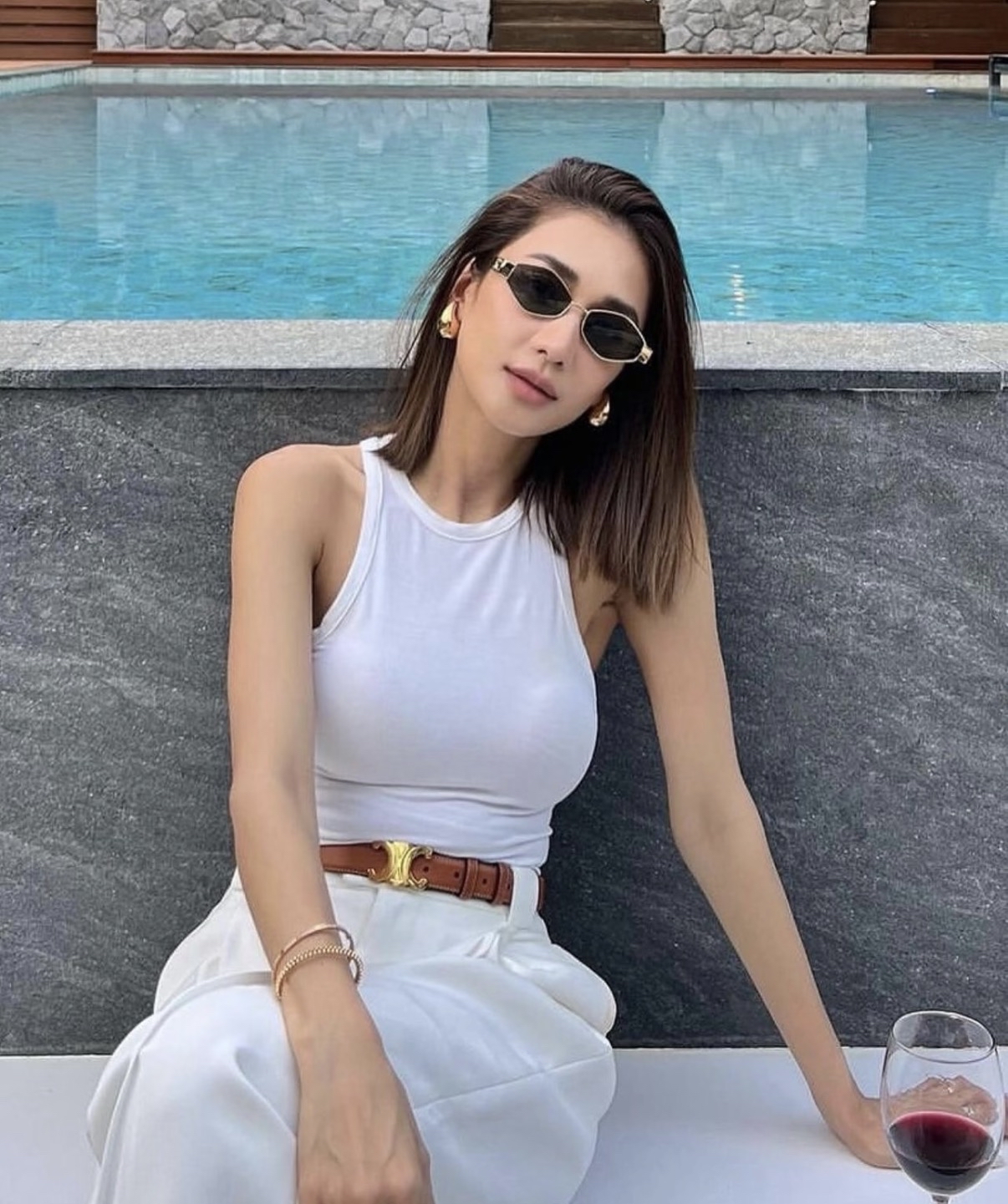 秒殺價✨現貨✨Celine 金框太陽眼鏡