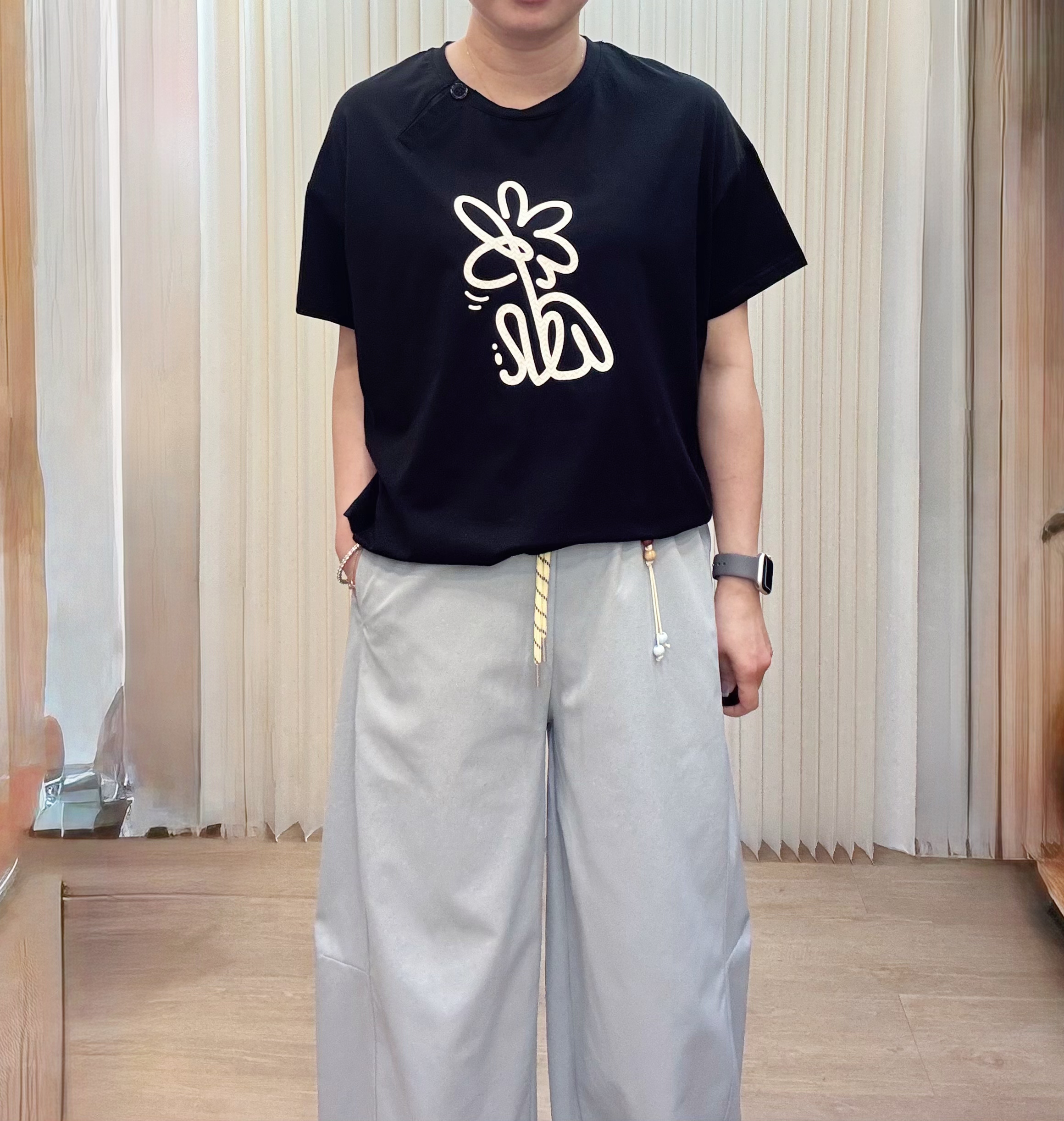 塗鴉花朵衫 M588 842757259