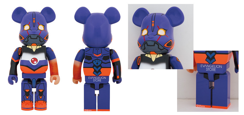 《EVANGELION  STORE限定》Bearbrick 1000% 新世紀福音戰士 Be@rbrick EVA 初號機 覺醒版 EVANGELION TEST TYPE-01 AWAKE Ver. 景品 figure