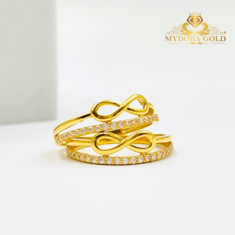 MYDORA Cincin Batu CZ Infinity l EMAS 916/22K