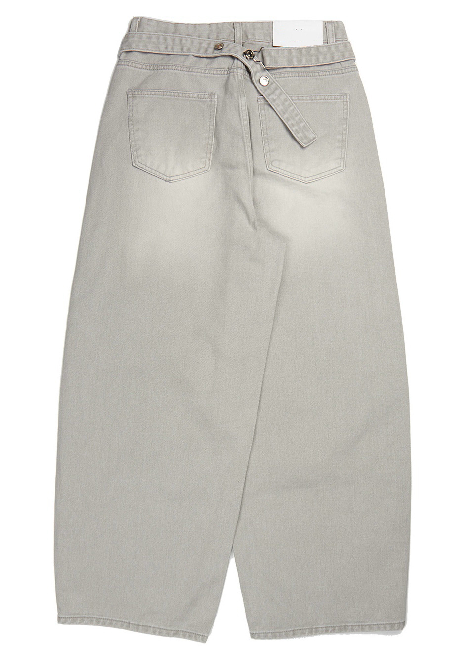 Mega Wide Backstrap Denim Pants 