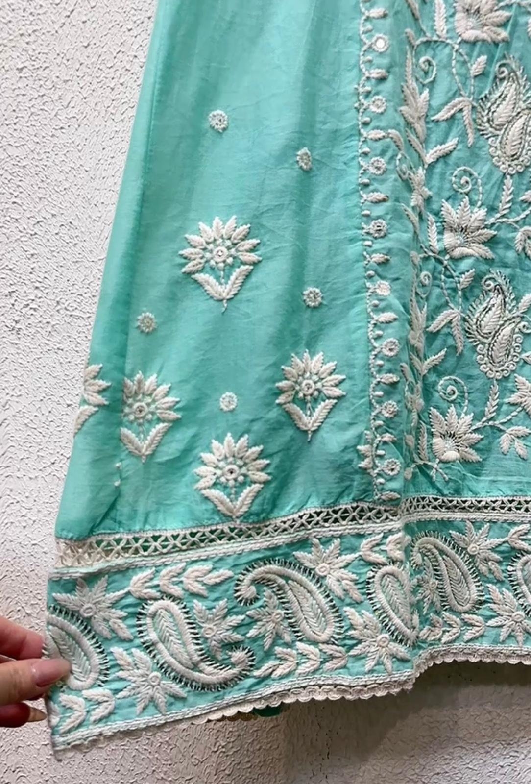 3140 Baby Blue Long Sleeve Emb OP