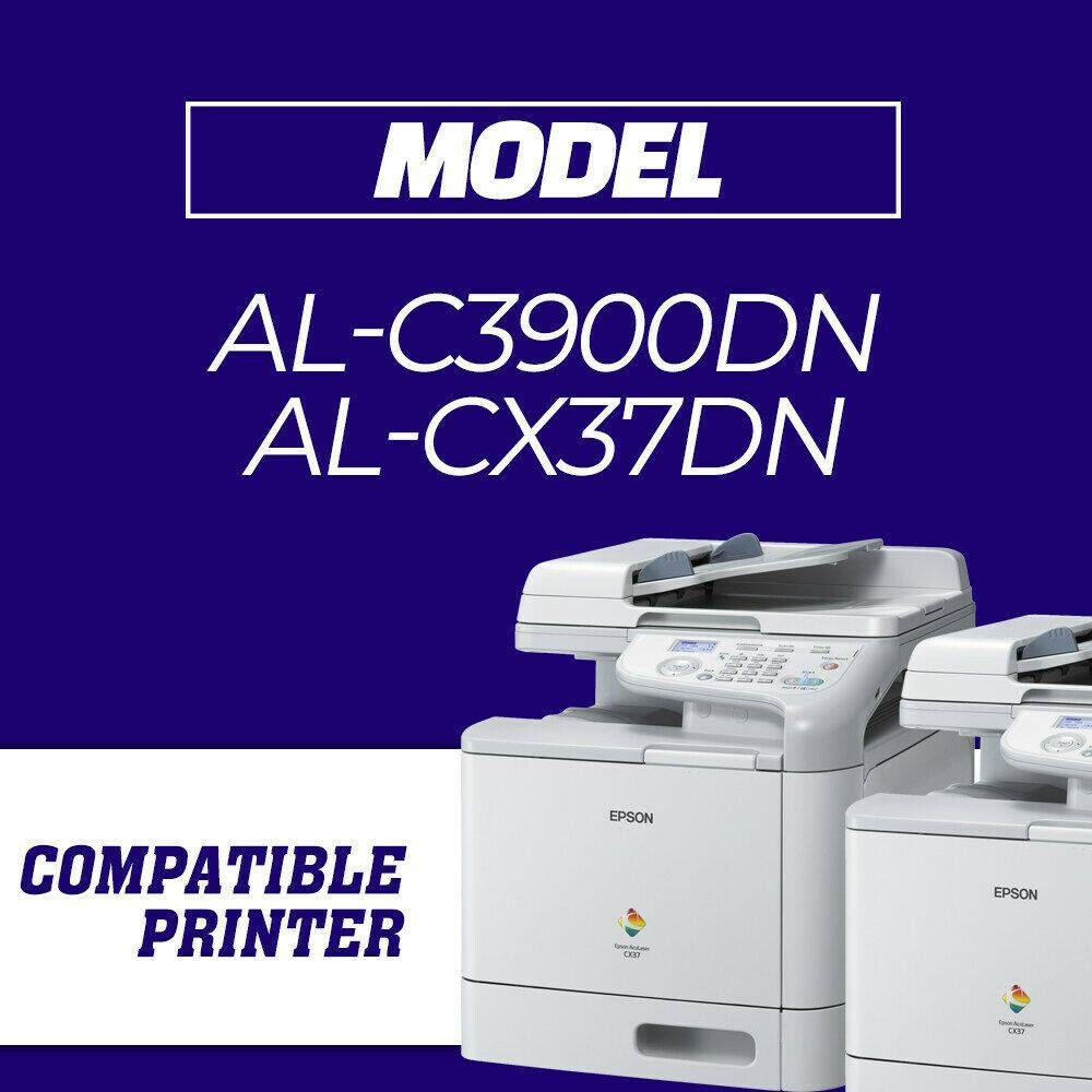 Epson Original Genuine Toner Black Cyan Magenta Yellow AL-C3900DN CX37DN C13S050590 C13S050591 C13S050592 C13S050593