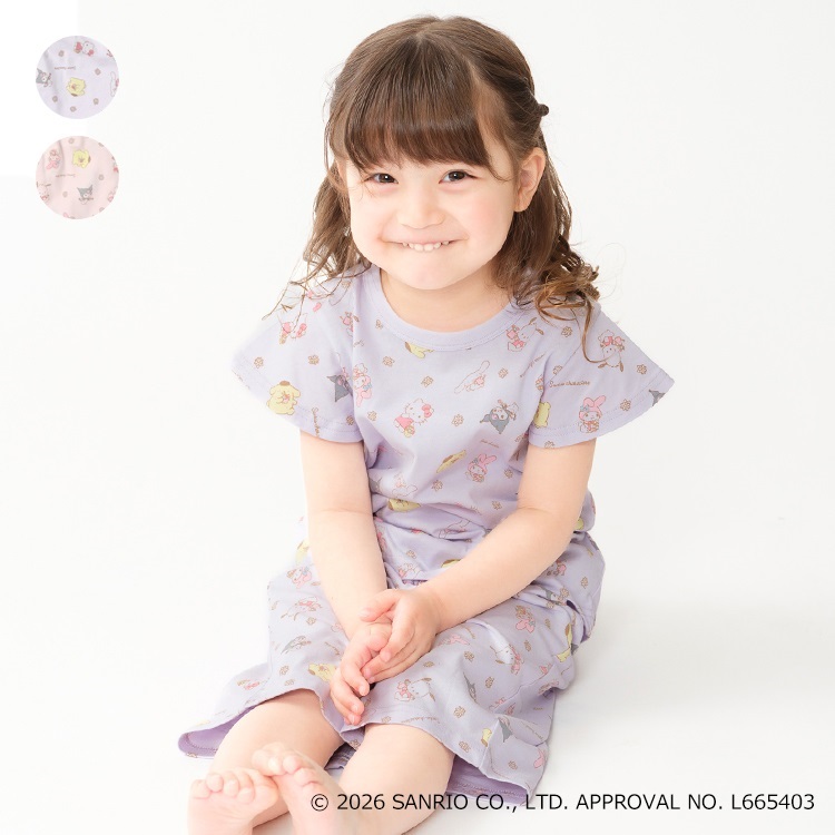 🆕【⭐訂購⭐】🌀 🇯🇵 日本直送 #SanrioCharacters 全印花 喇叭袖 家居服套裝［2款選］ 🌀[ELCA-0277][260429]