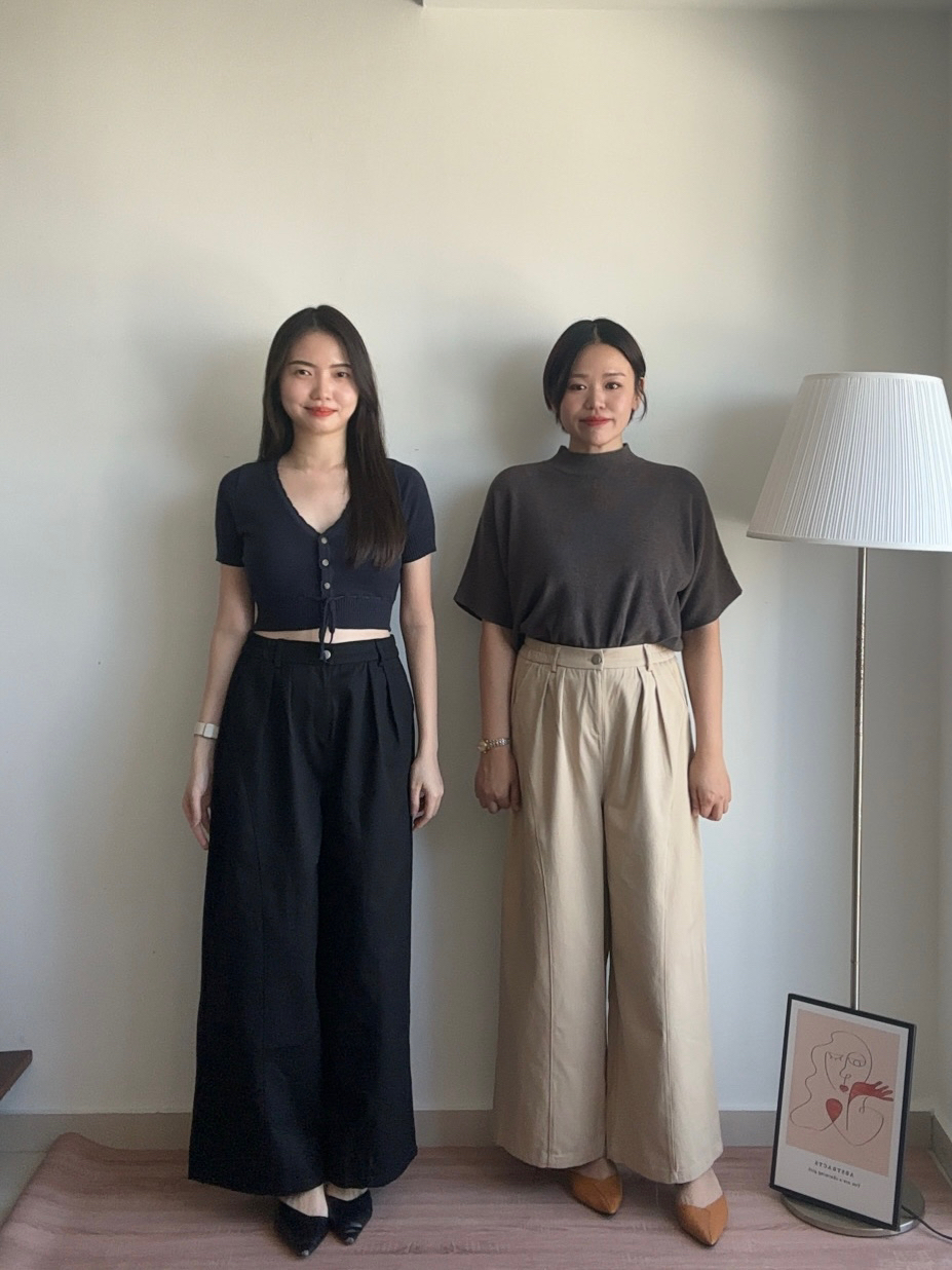 S1941 Wide Leg Long Pants - 3 Colors 