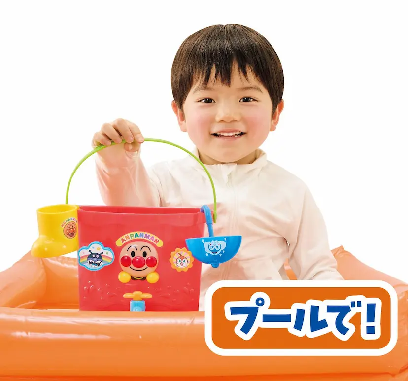 現貨🌸日本直送 | PINOCCHIO Anpanman麵包超人水桶玩具/浴室&泳池玩具