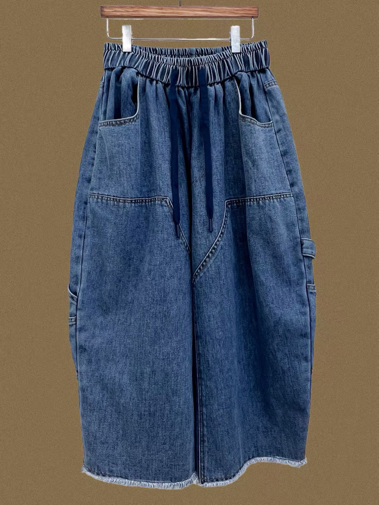 YA OE 鬆容感8分牛仔褲