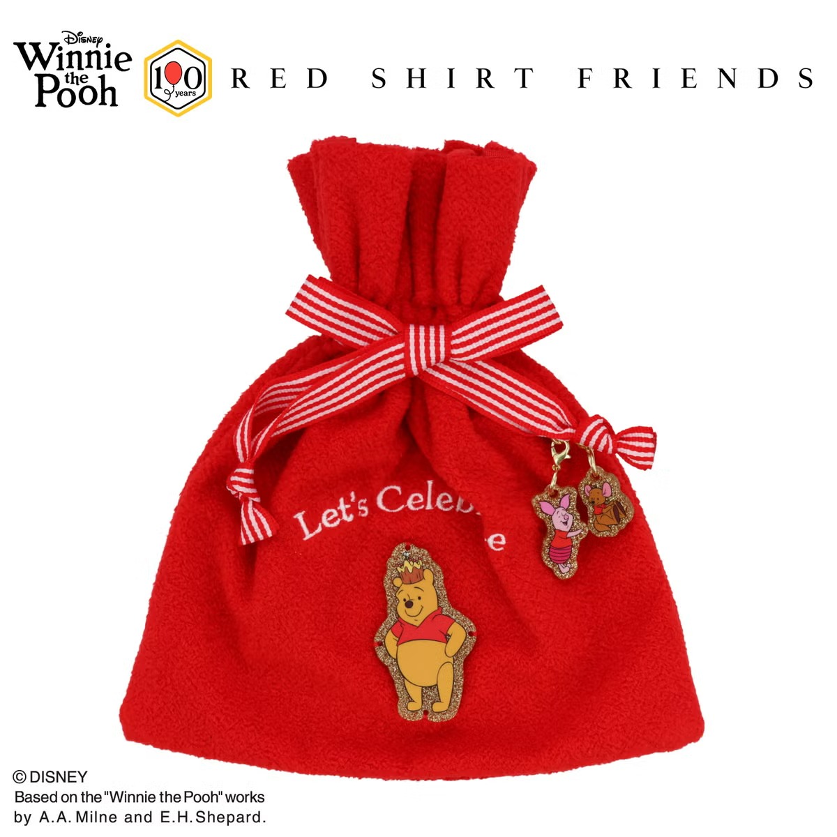 🌸 【預訂】Red Shirt Friends Series-索繩袋