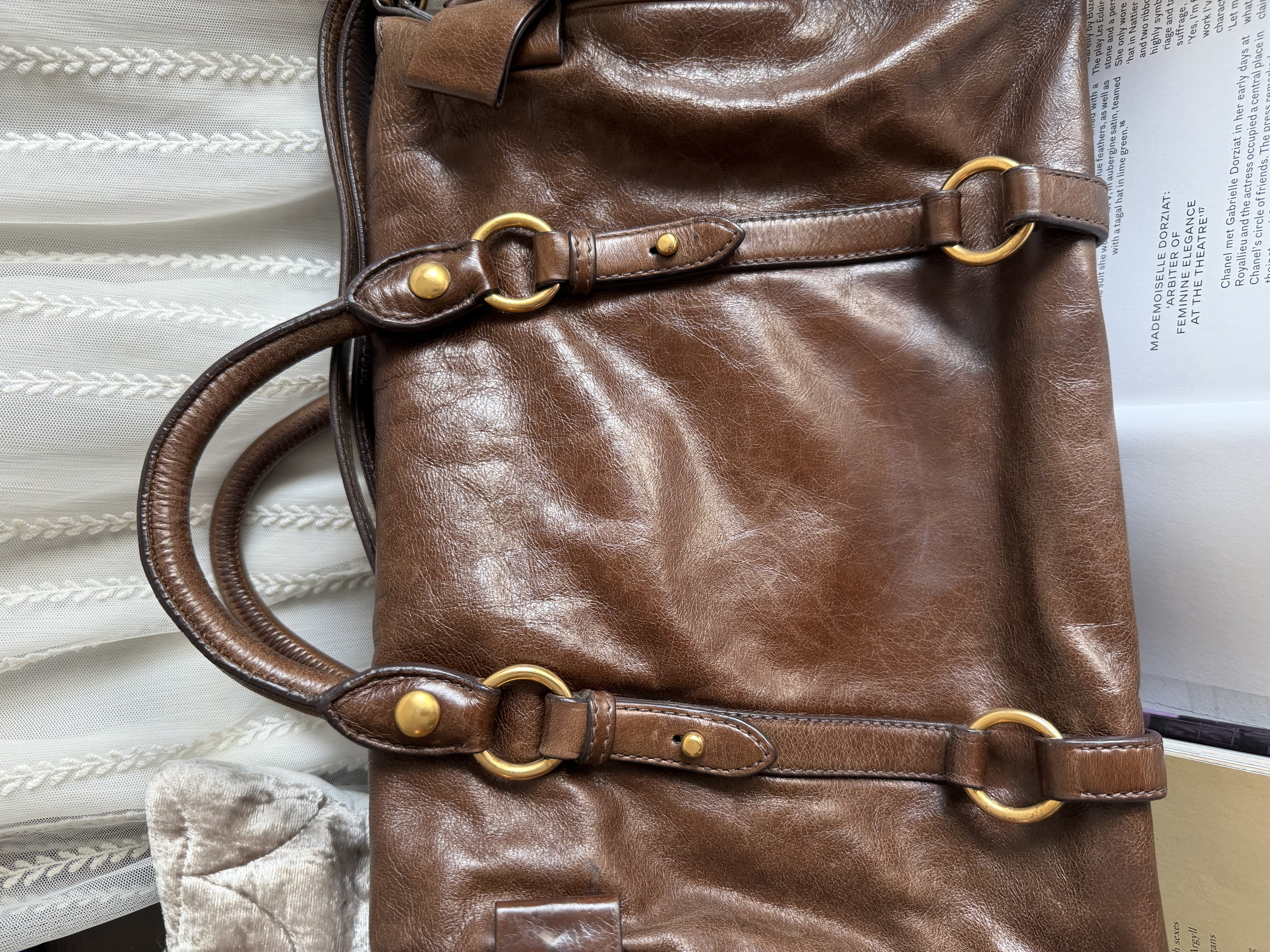 Miu miu vitello bag brown 