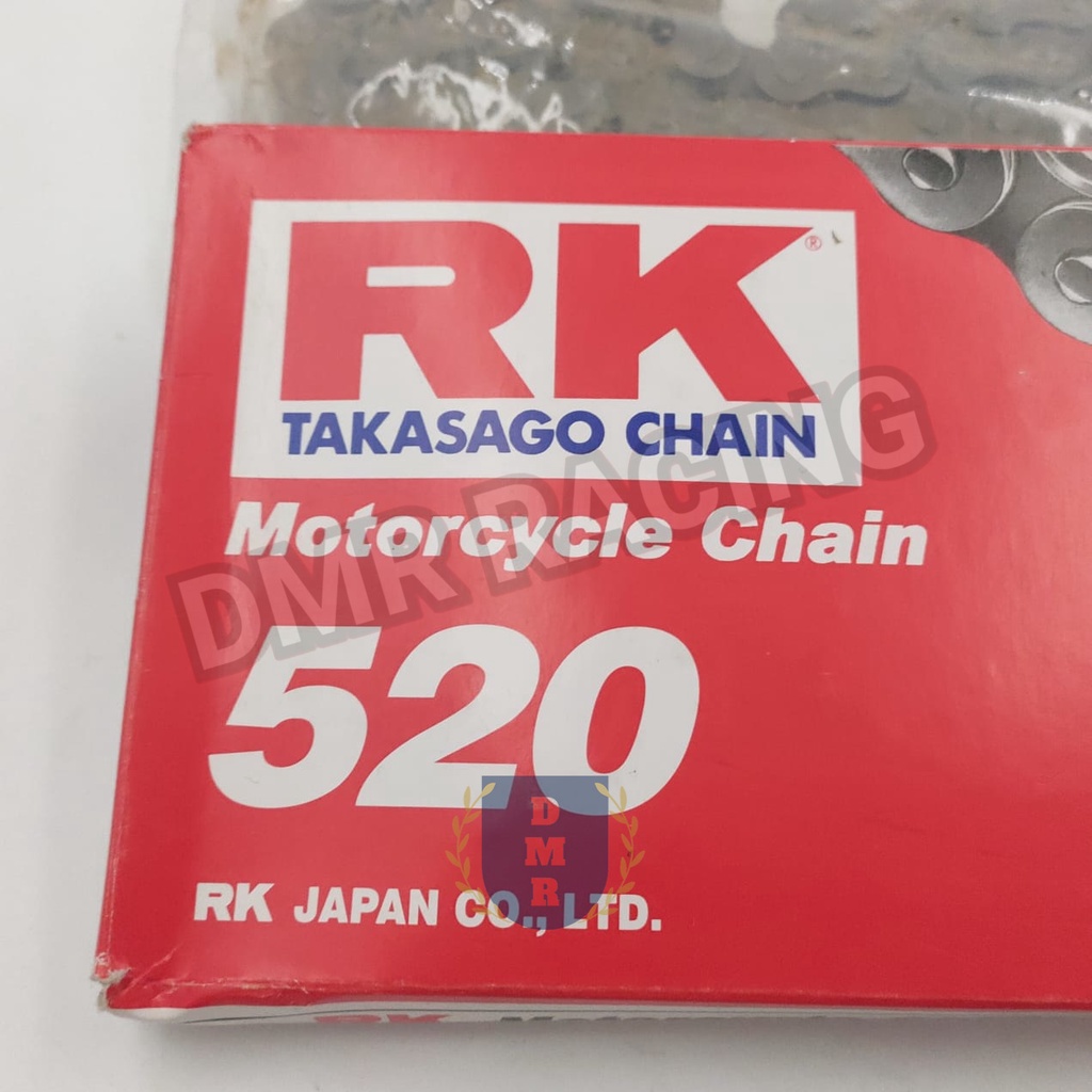 Original RK Japan 520 Motorcycle Chain 120L (R25/NINJA250/CBR250RR/SHR-1/SHR-3/HJ250/KEWS/BNK-3/RNK/FLY250/CHEETAH)