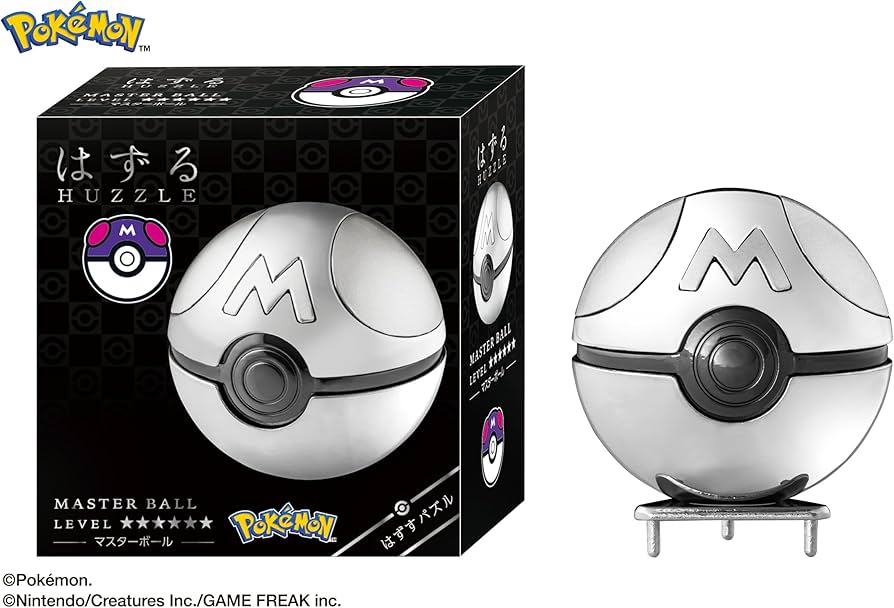 日本直送  Huzzle × Pokémon 金屬精靈球解謎玩具