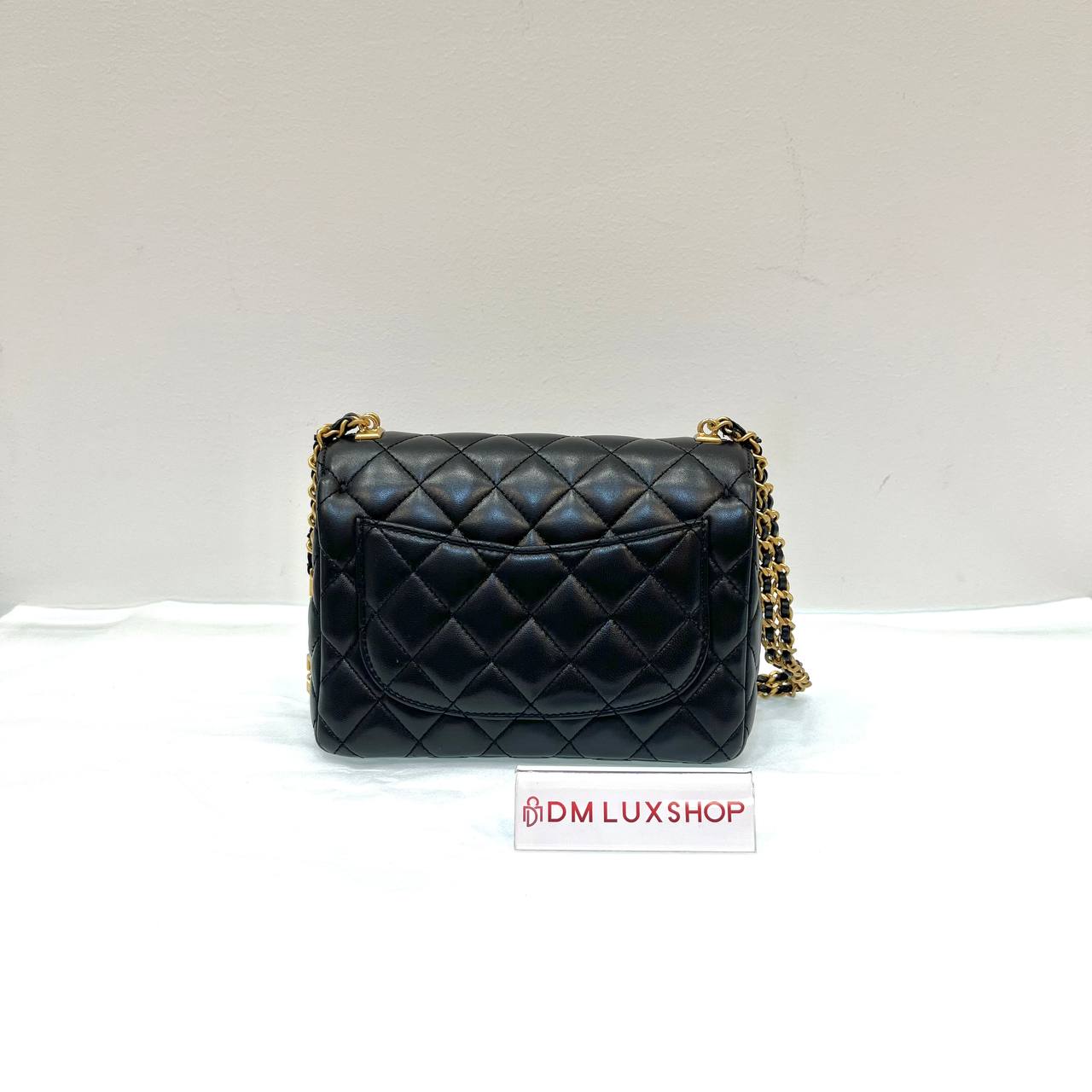 Chanel Black Mini Square CF Bag GHW (Microchip)