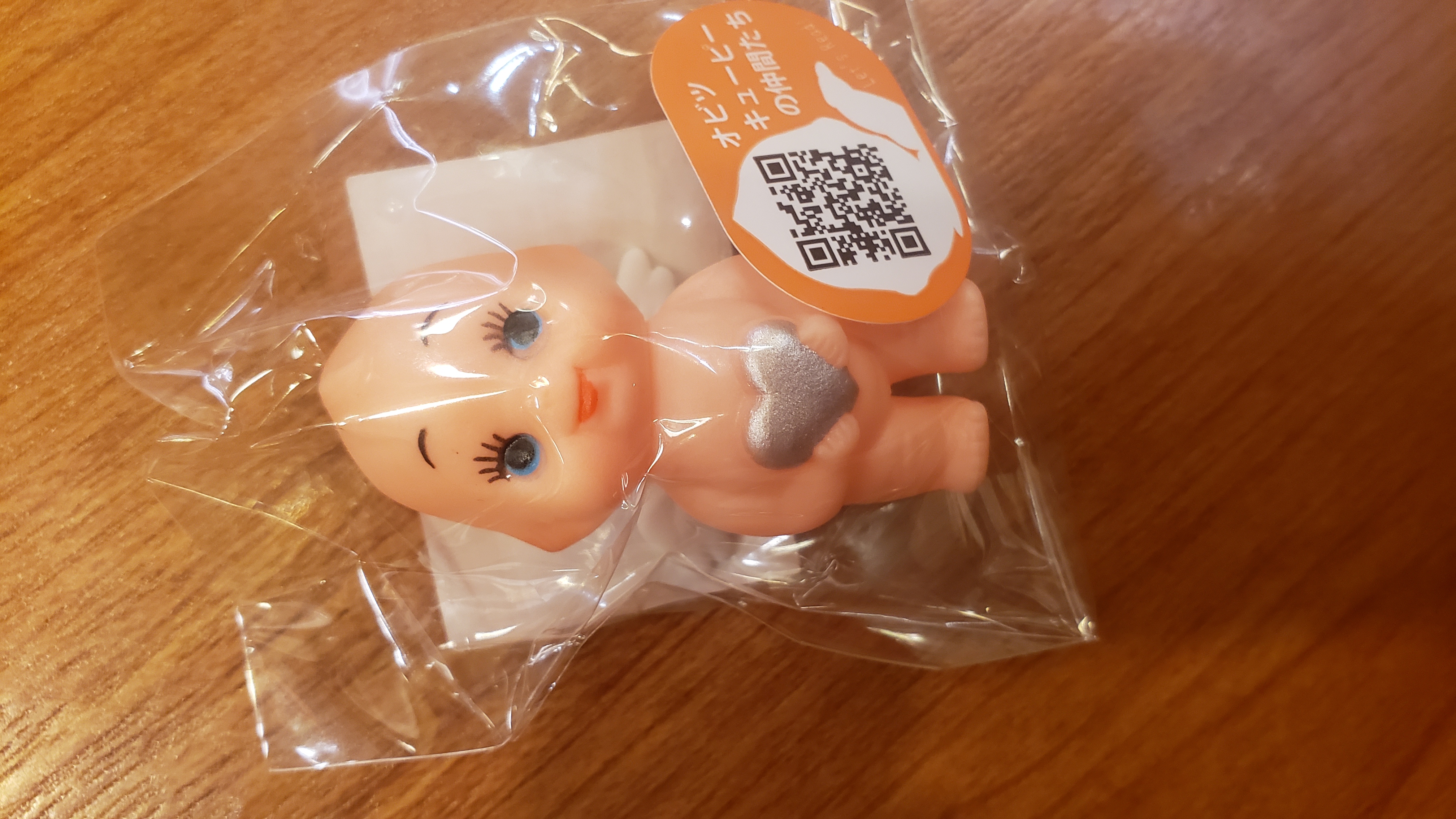 Kewpie 5cm 銀色心心
