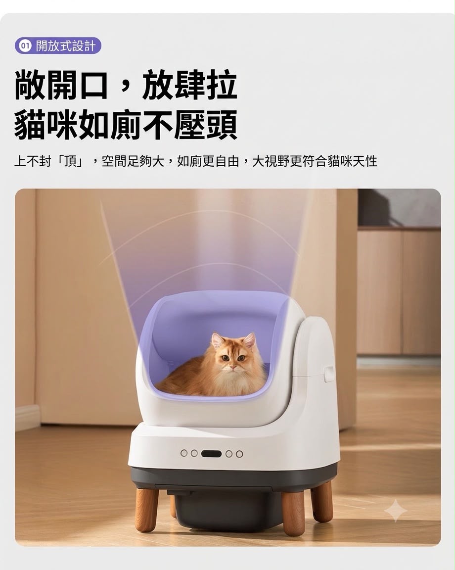 Petree  OpenSmart 自動貓砂盆 國際版 香港三腳插頭 (預購產品)