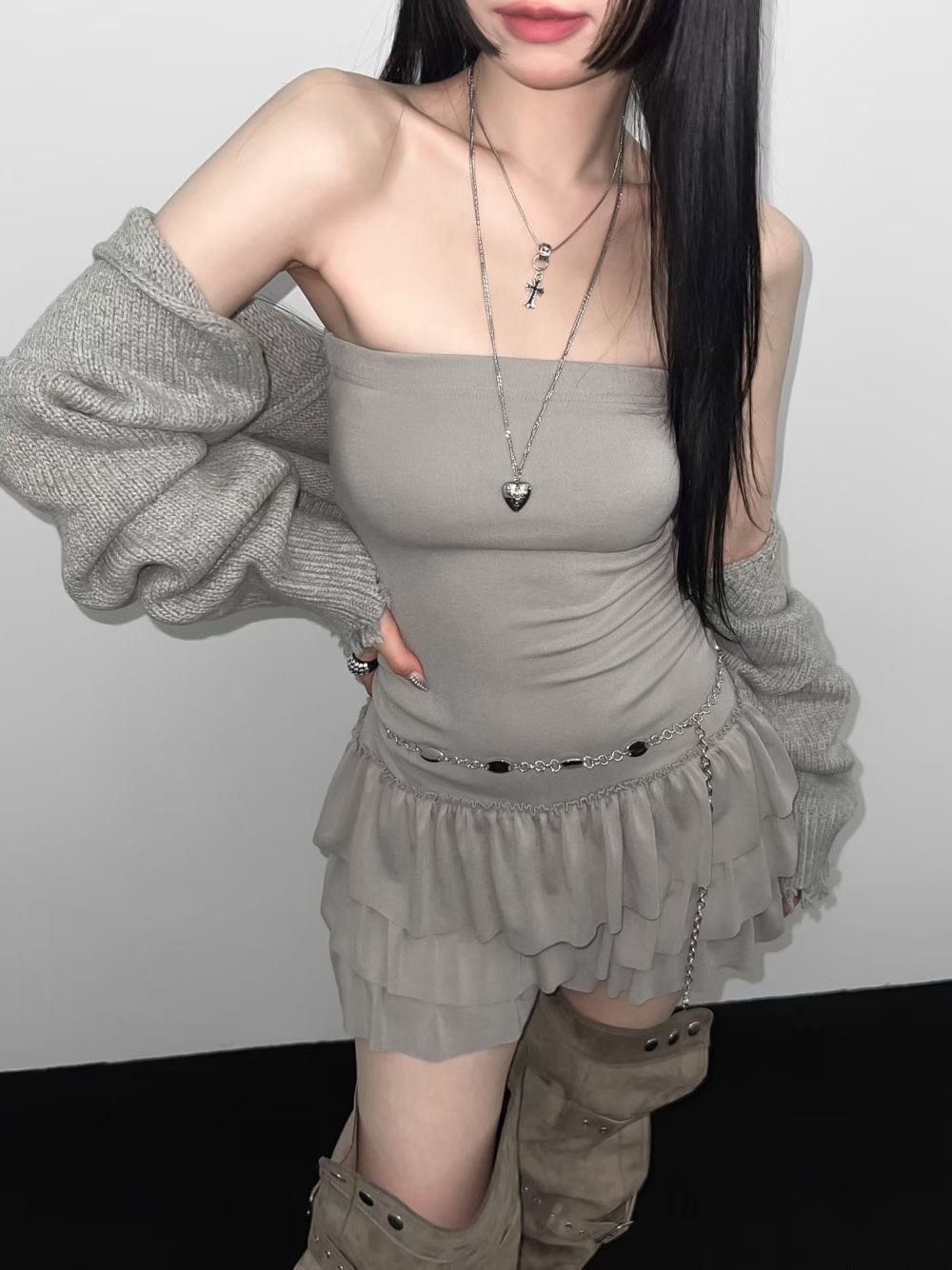 有彈性! 3Layers cancan ops