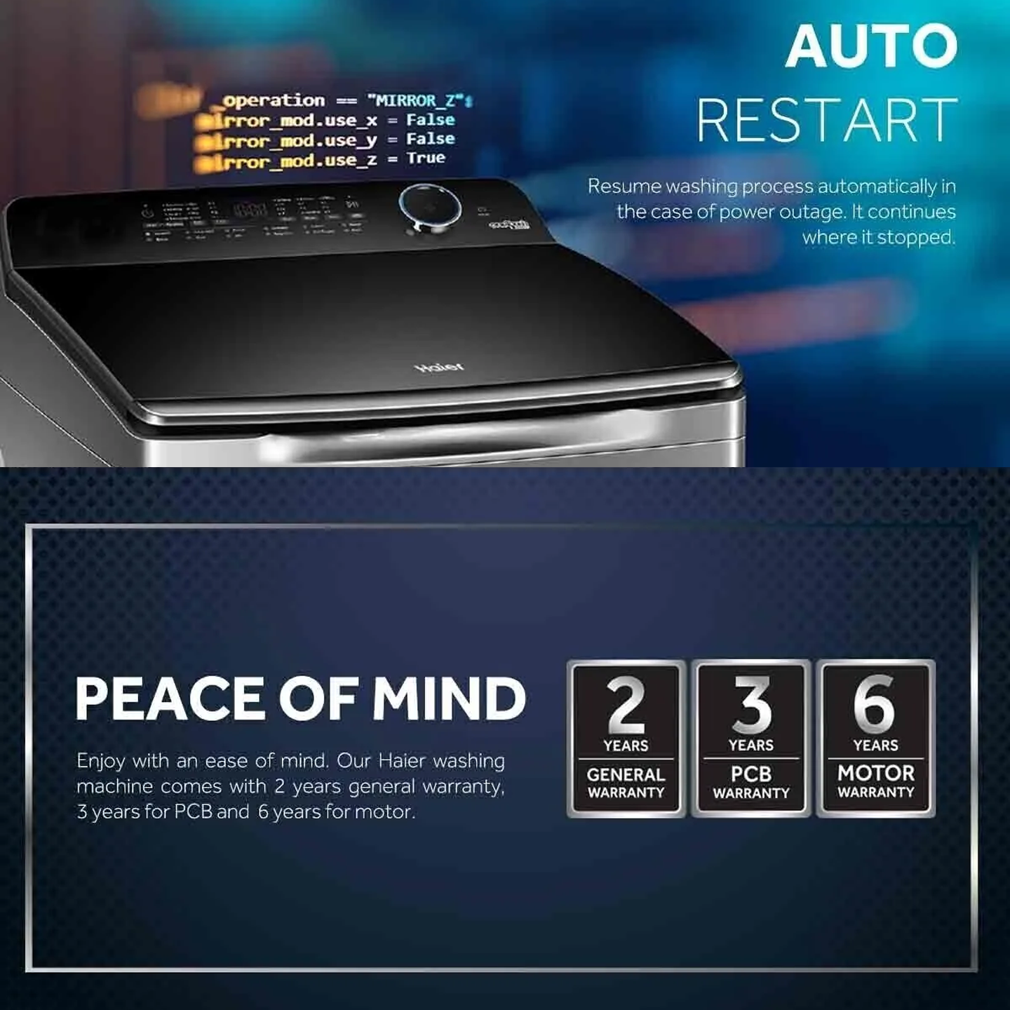 Haier 7kg Top Load Washing Machine (HWM70-1269S5)