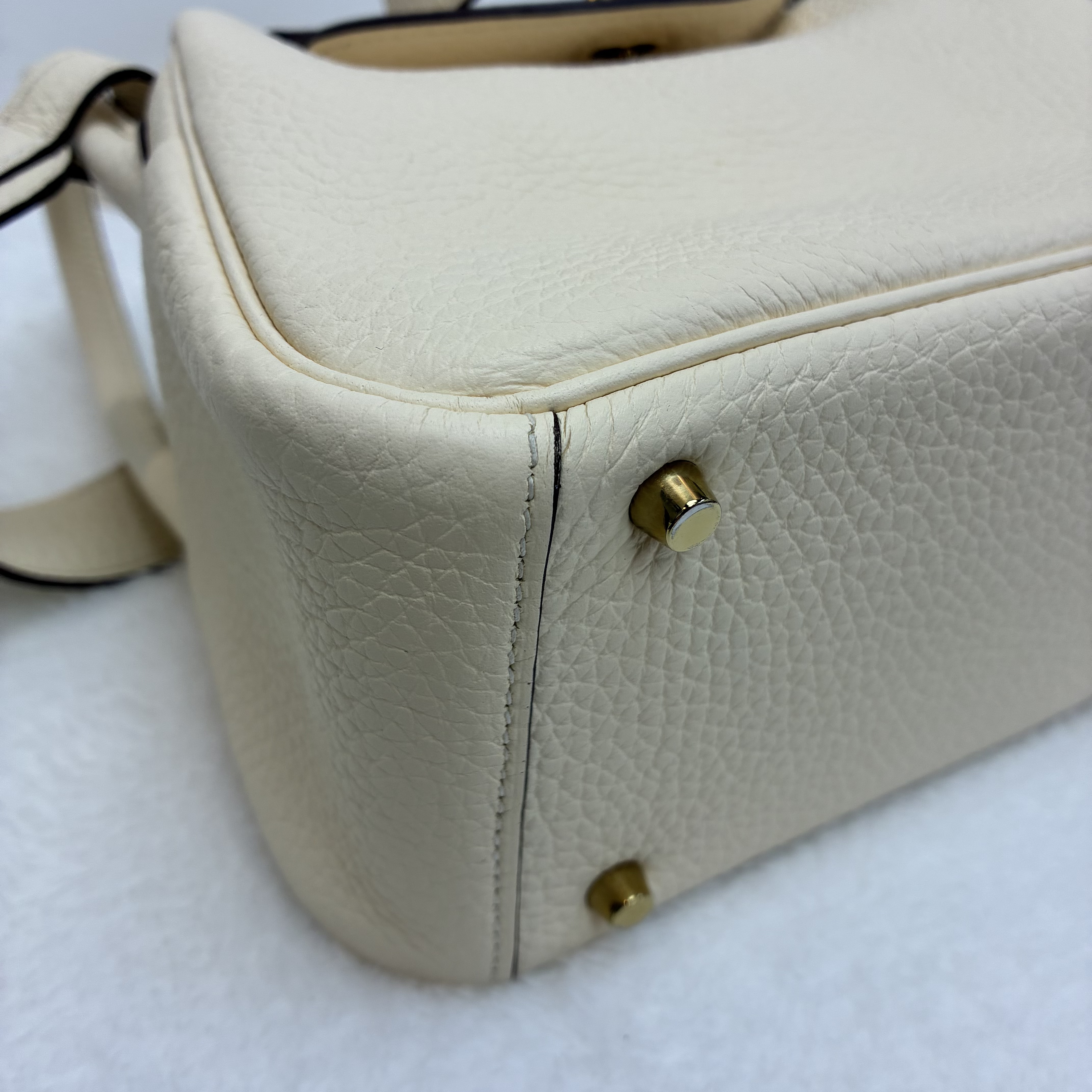 Hermes Mini Lindy 二代 TC皮奶油白🤍 熱門款愛馬仕 Mini Lindy