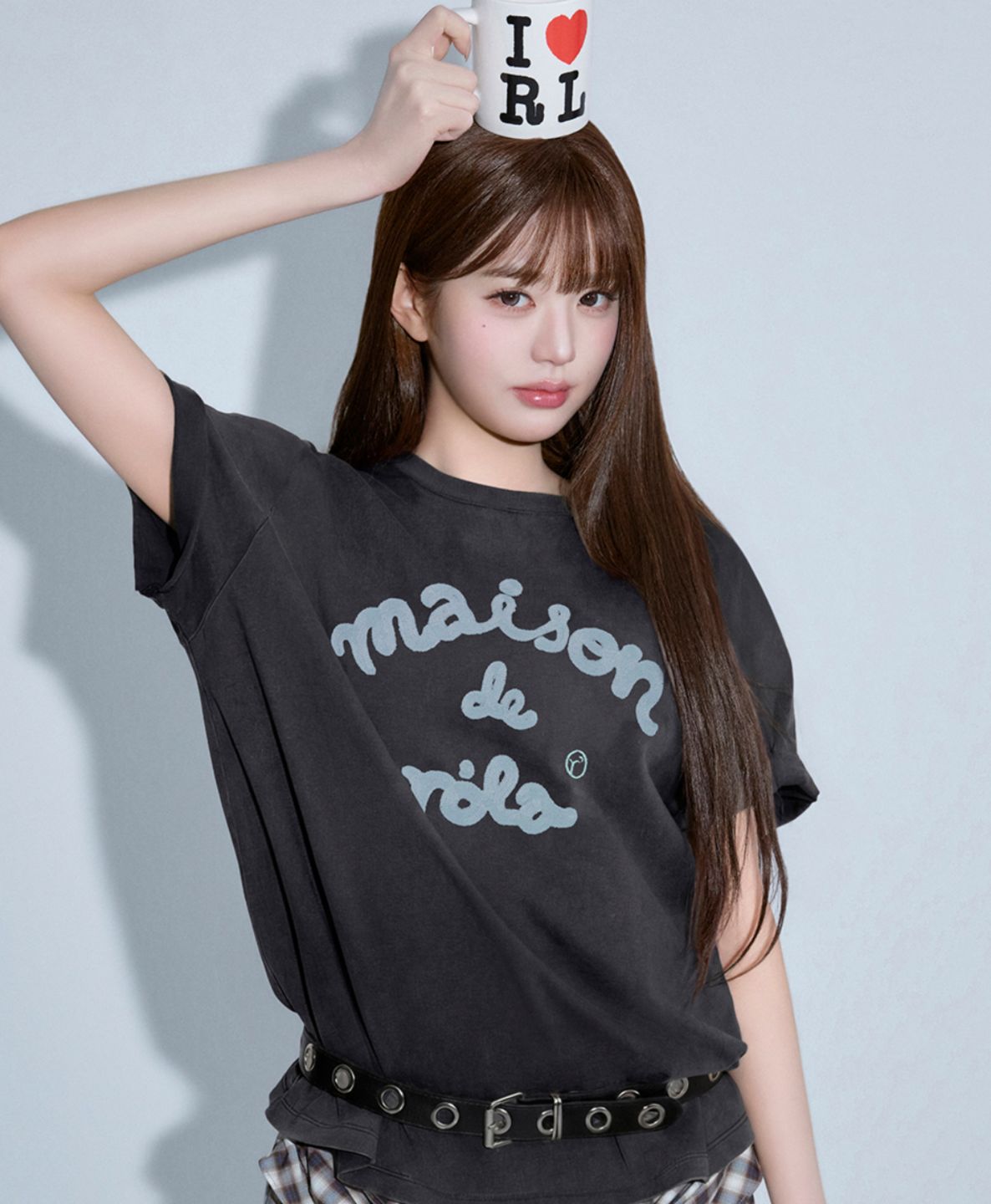 🎀Rolarola 🎀 MAISON DE ROLA EMBROIDERY Loose fit Tee 原價55000won