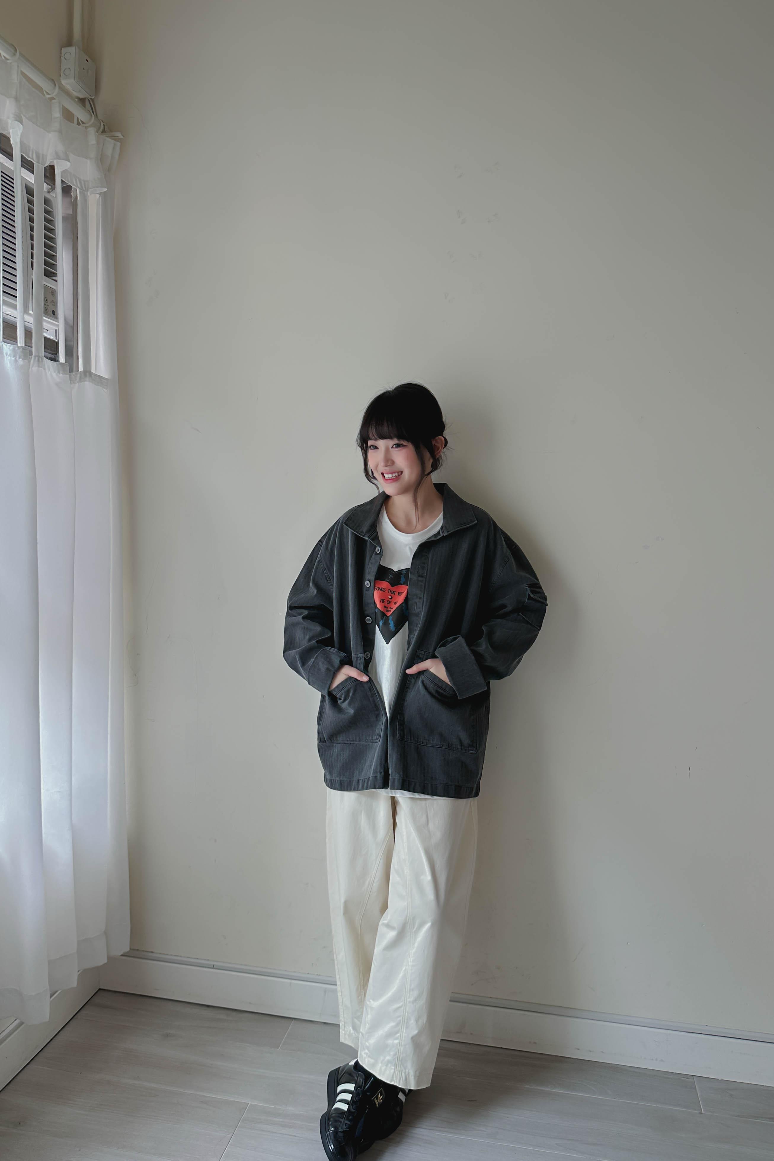 棉質輕身九分彎刀褲 (兩色入)