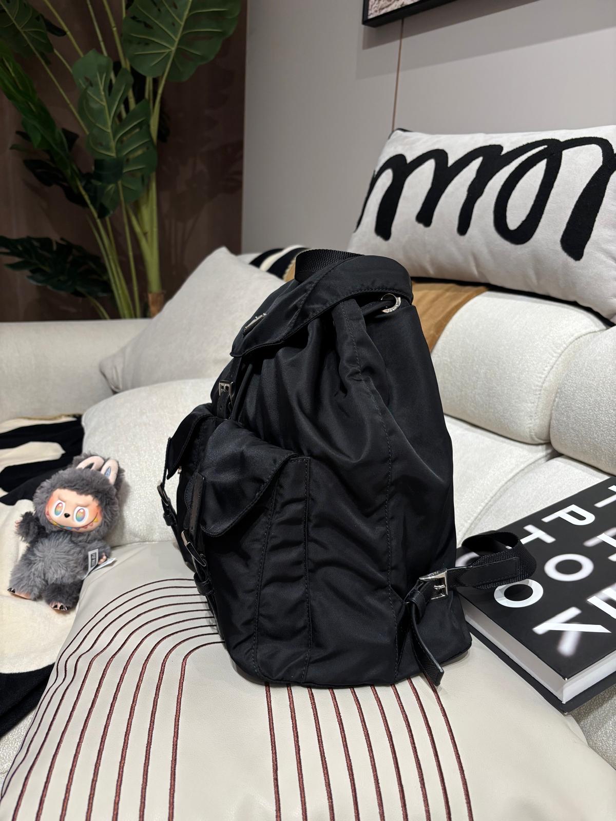 Prada Nylon Backpack Black 100%Authentic, 99%New ✅Dust bag