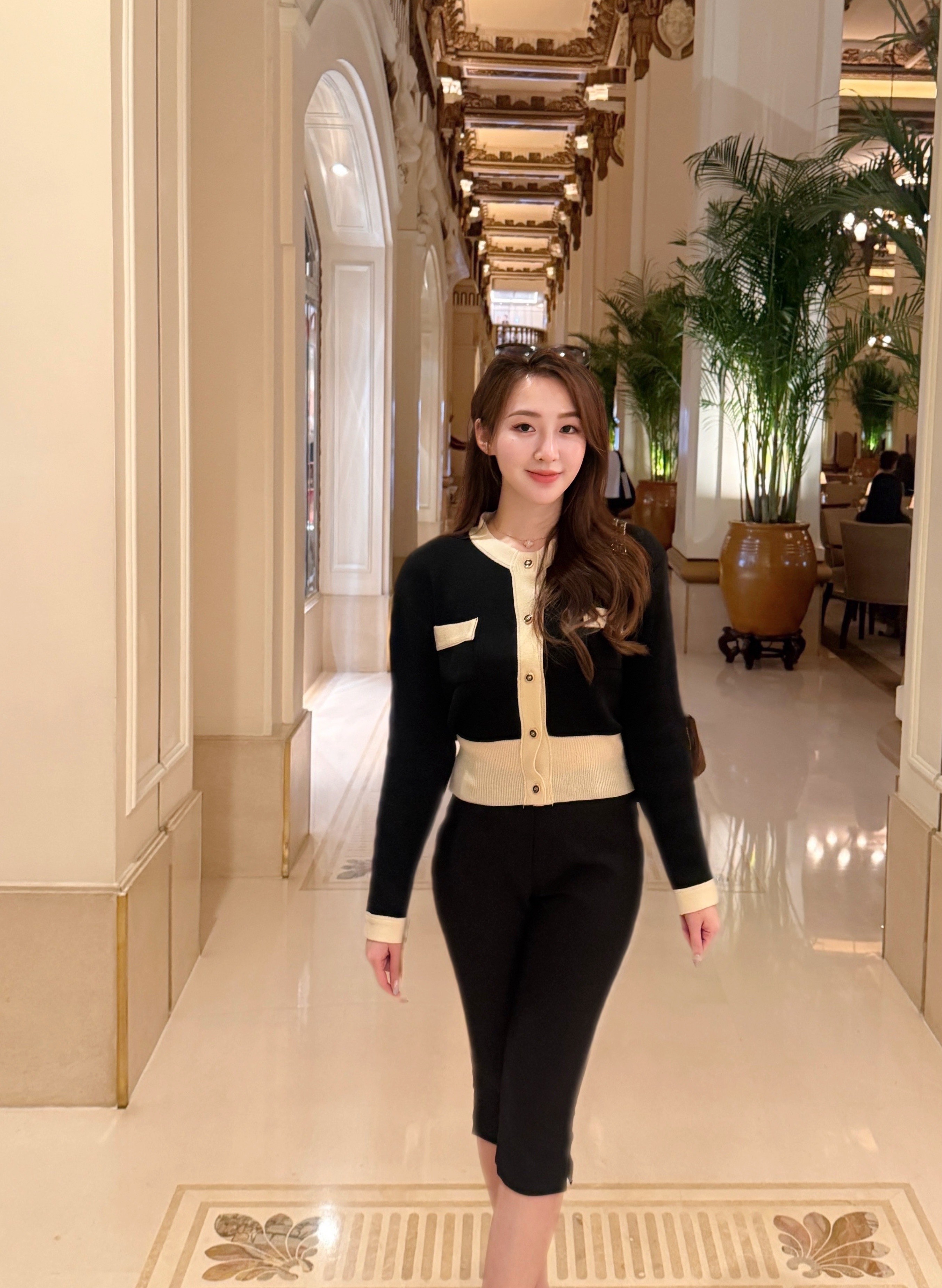 Parisian Chic 拼色小香風針織外套 *Special price*