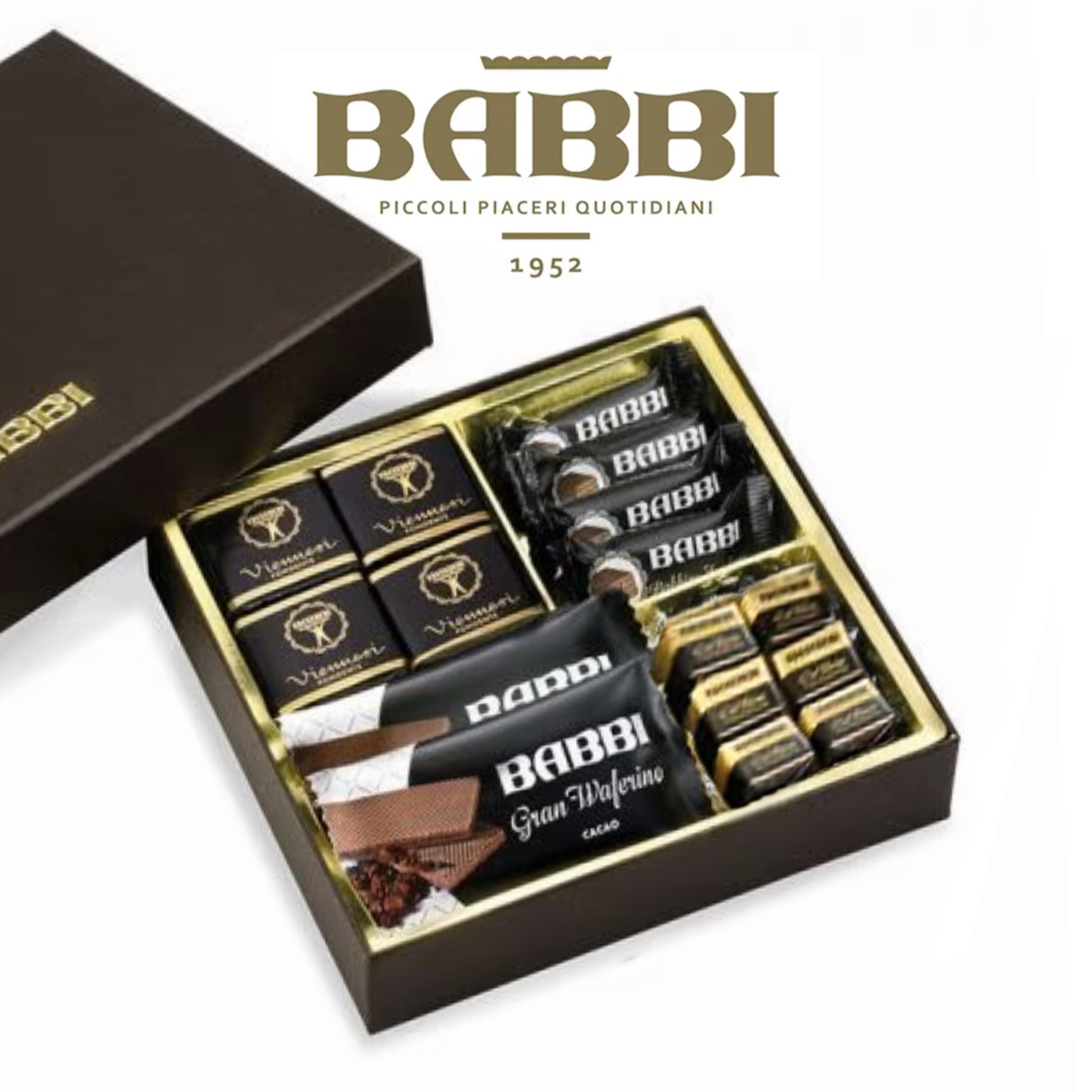 ♻️意大利 黑朱古力威化禮盒 Italy Babbi Dark Chocolate 4 Kinds Wafer Mix 