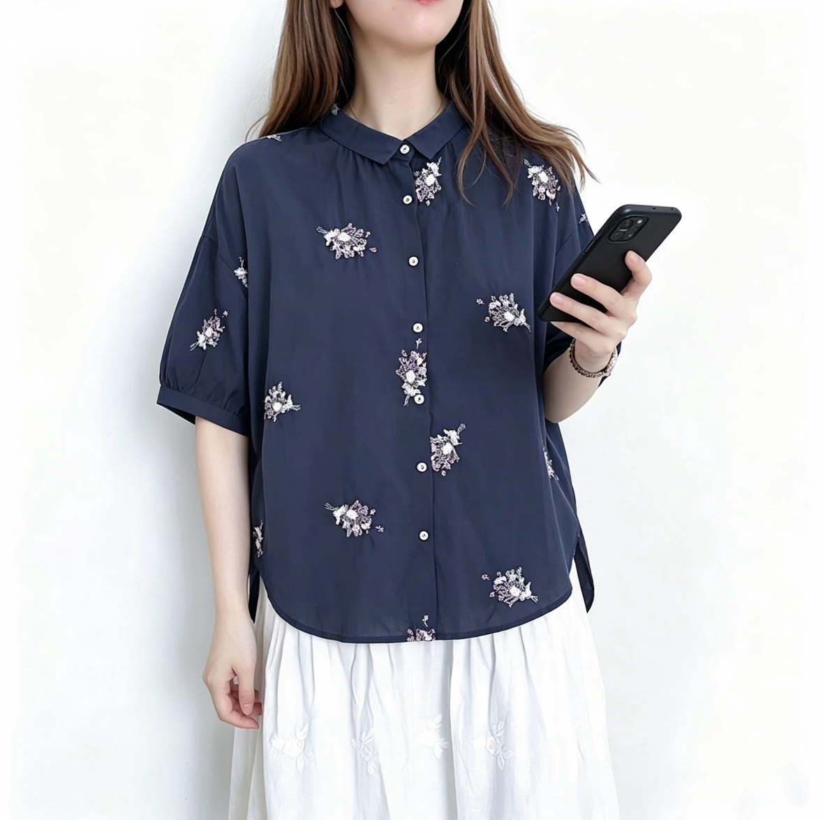 ☀️夏日優惠☀️ 日系刺繡花Top