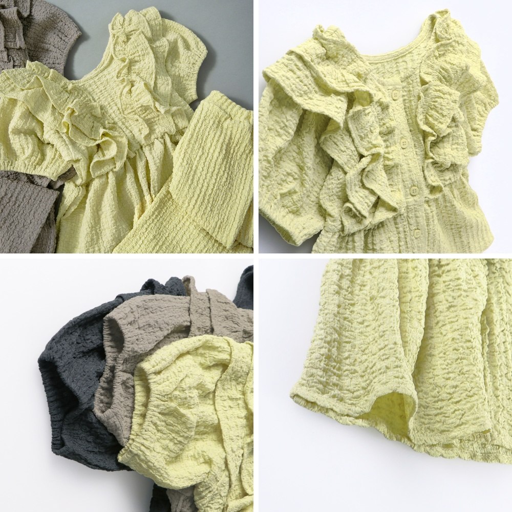 🆕【⭐訂購⭐】 🇯🇵日本直送🌀優雅荷葉邊 立體布料 兩件套［3款選］🌀[ELBA-0207][260320]