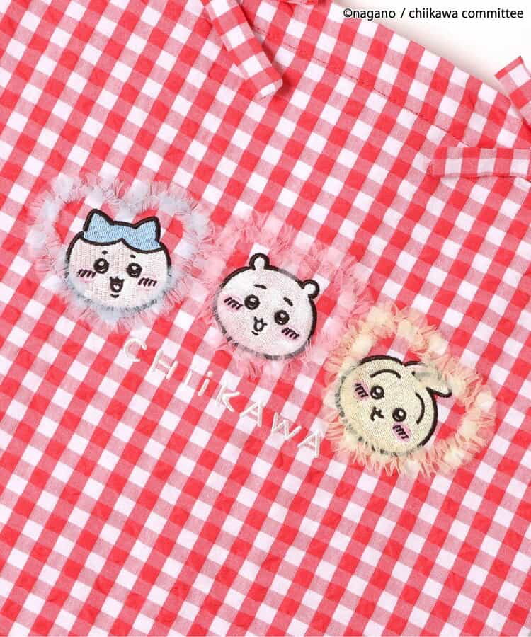 🇯🇵預訂 日本直送🇯🇵Apres les cours x Chiikawa系列人物刺繡貼花格紋手提包