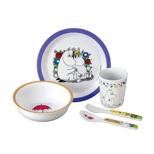 Petit Jour Moomin姆明美耐皿餐具5件套裝 - 03260064