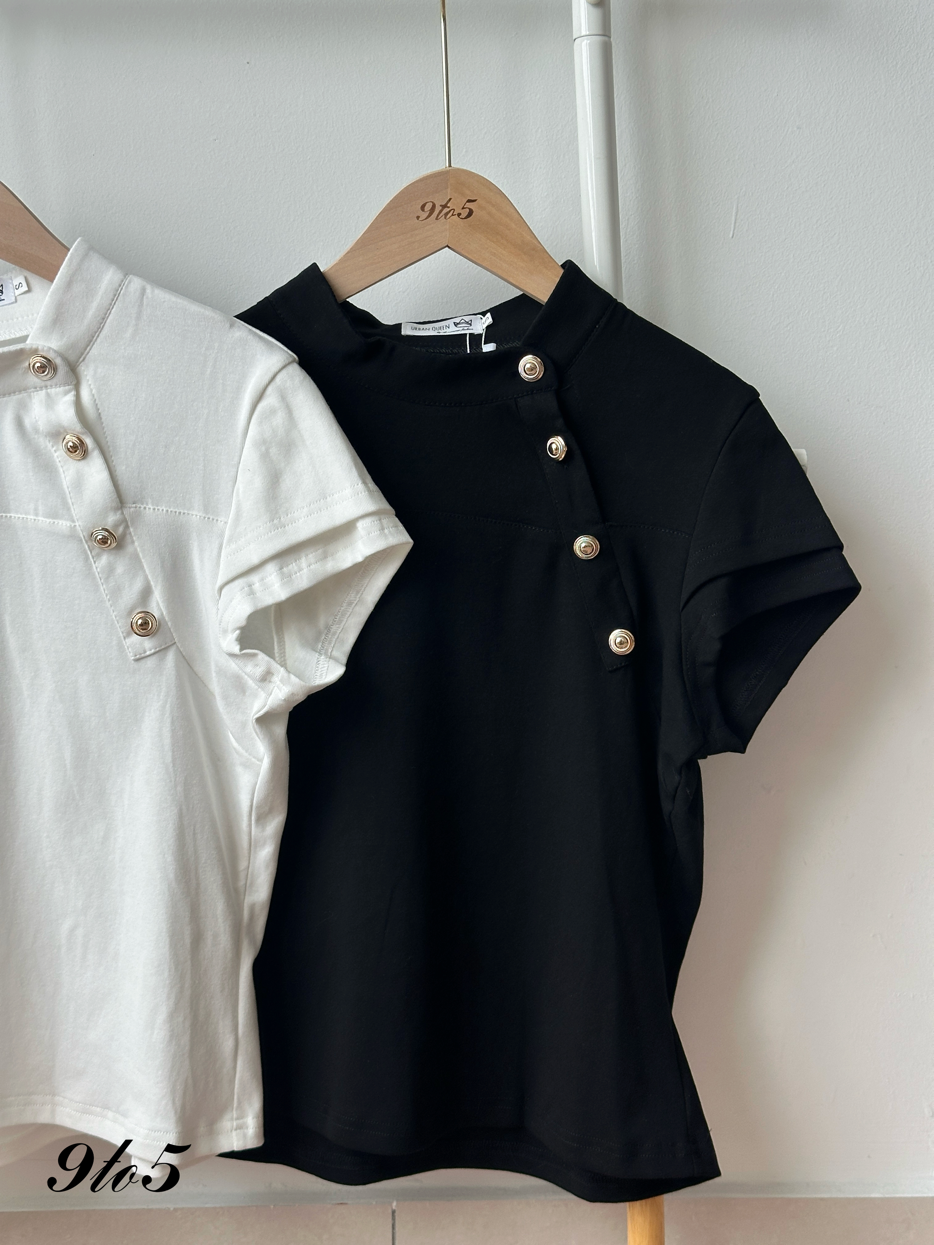 T4377 Mock Neck Double Layered Sleeves Top - 3 Colors 