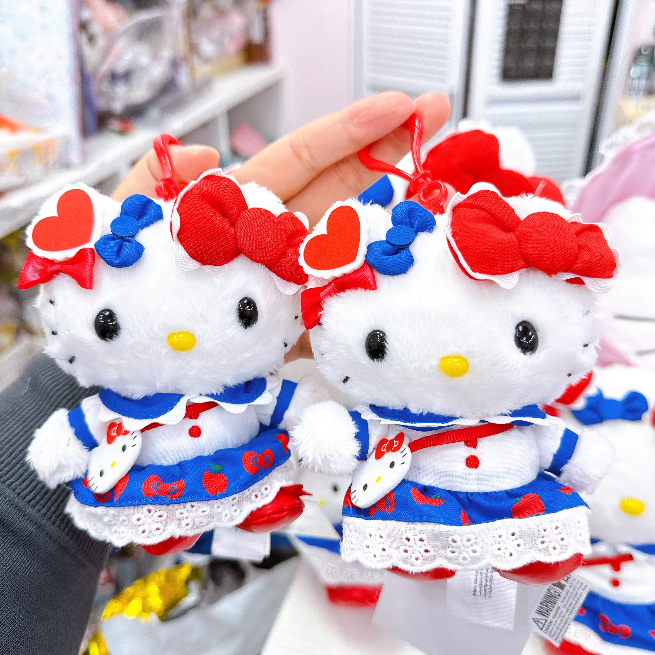 美版Hello Kitty經典籃色裙公仔 共有三個尺寸