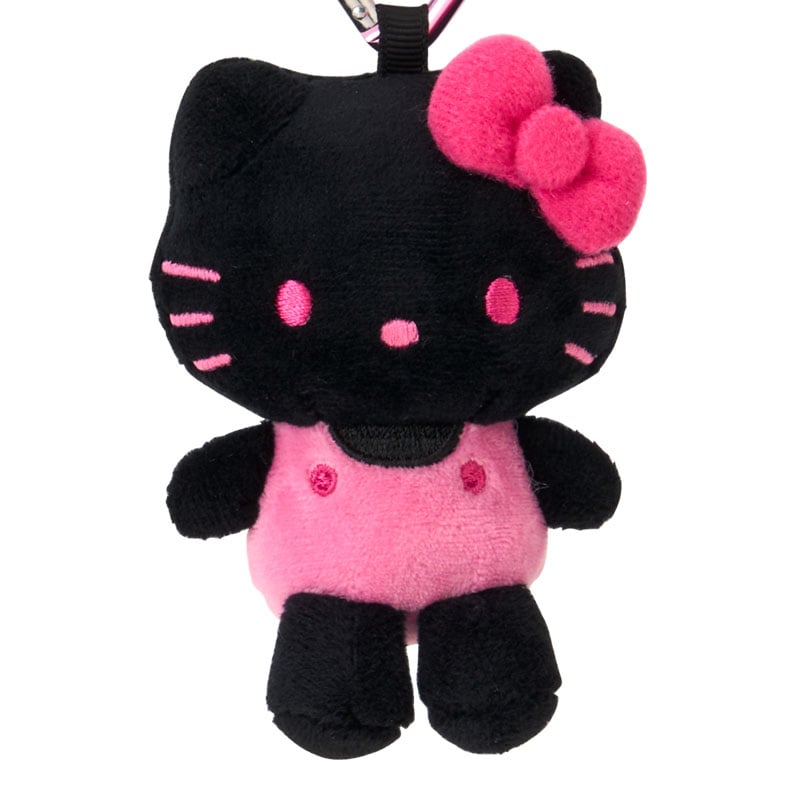 現貨｜Sanrio Hello Kitty 日版 吊飾 毛公仔 連 心形扣 (黑色 67413-3)