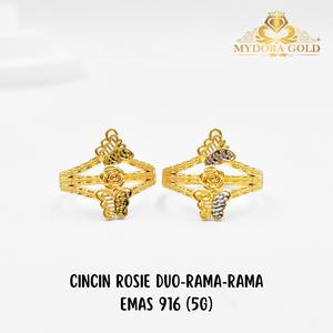 MYDORA Cincin Rosie Duo-Rama-rama (5G) | EMAS 916/22K