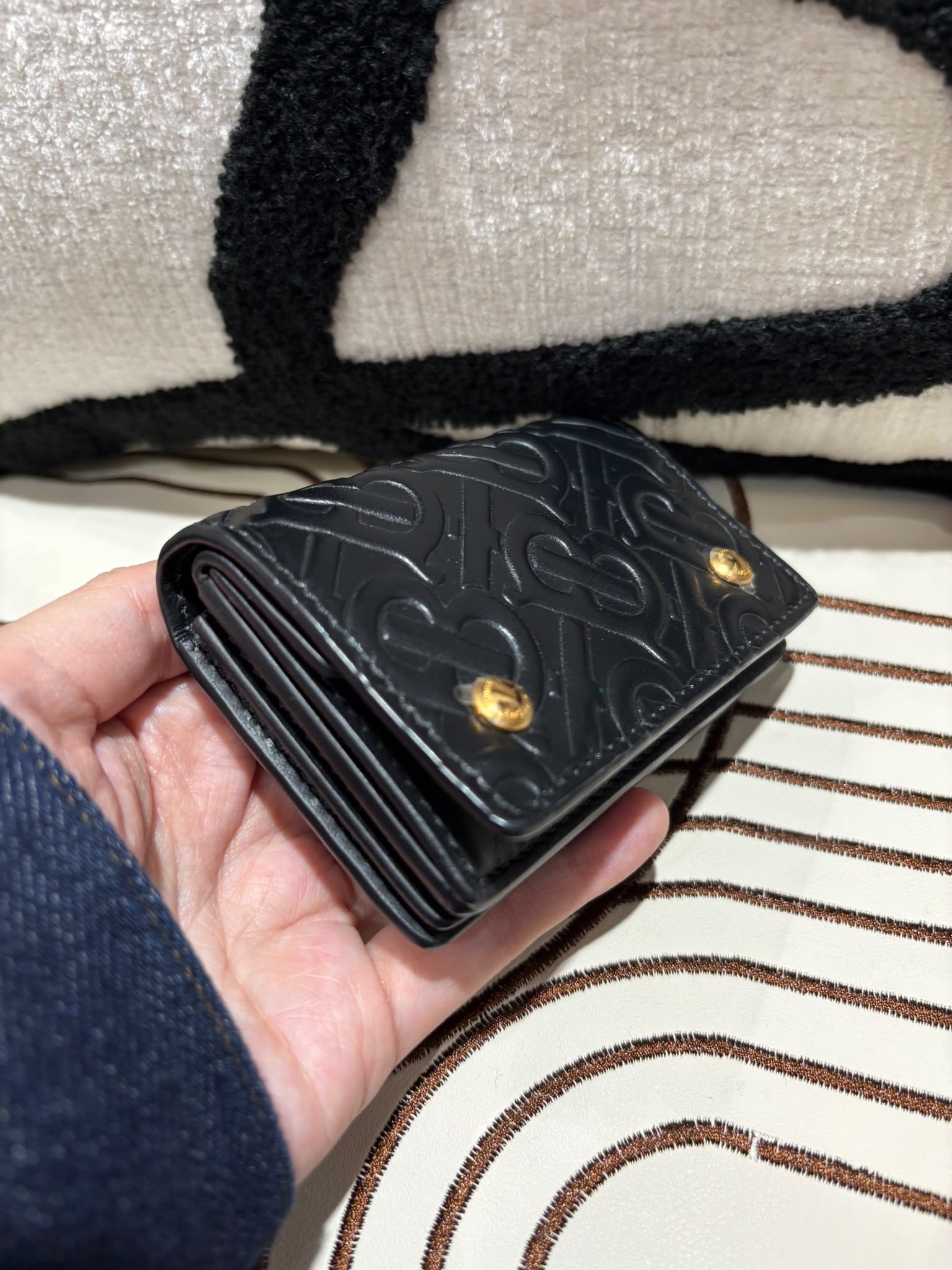 Burberry TB Card Case 黑色小牛皮 100%Authentic,unused✅dust bag