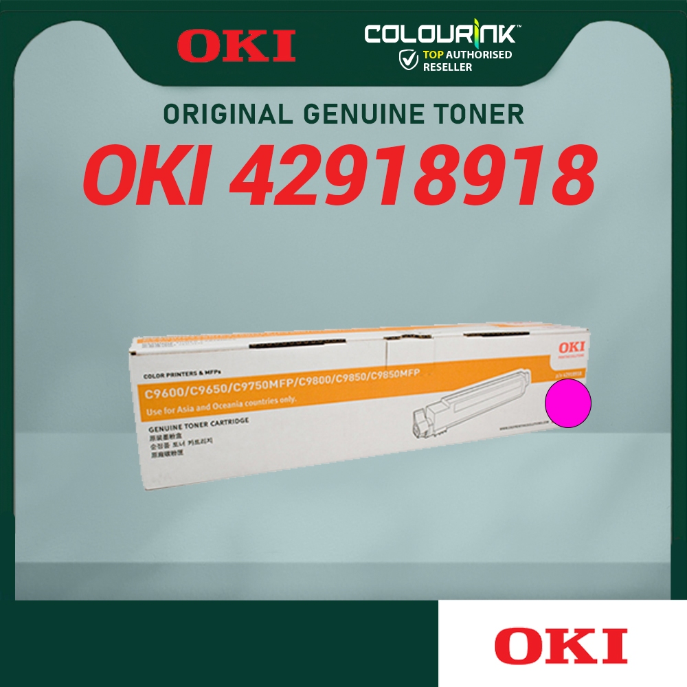 💢CLEAR STOCK 💢 OKI Original Genuine Toner Yellow Cyan Magenta 42918917 42918918 42918919 C9600n C9650n C9800hdn C9850hdn