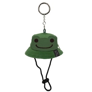 Pickles the frog 帽子掛飾小袋