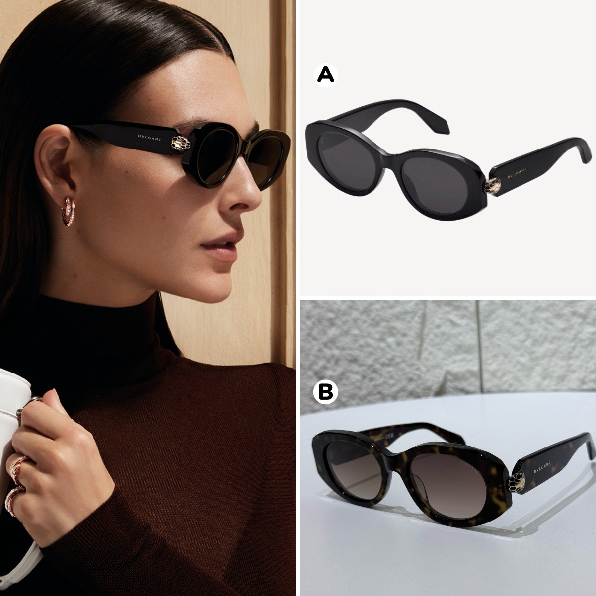 【頂級原單】BVLGARI Serpenti Sunglasses 太陽眼鏡