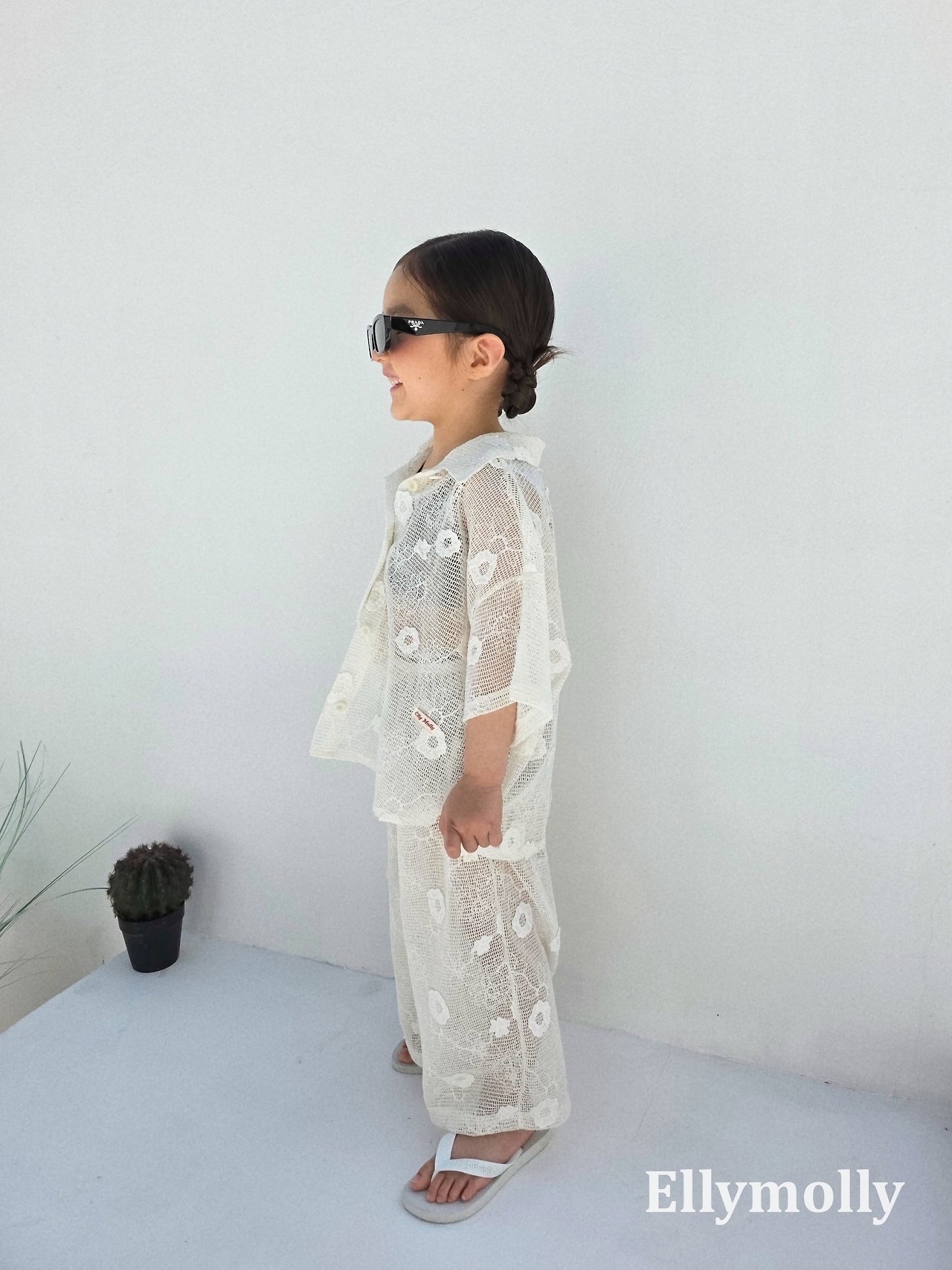 Ellymolly | Flower shirt(size 7(90-100)