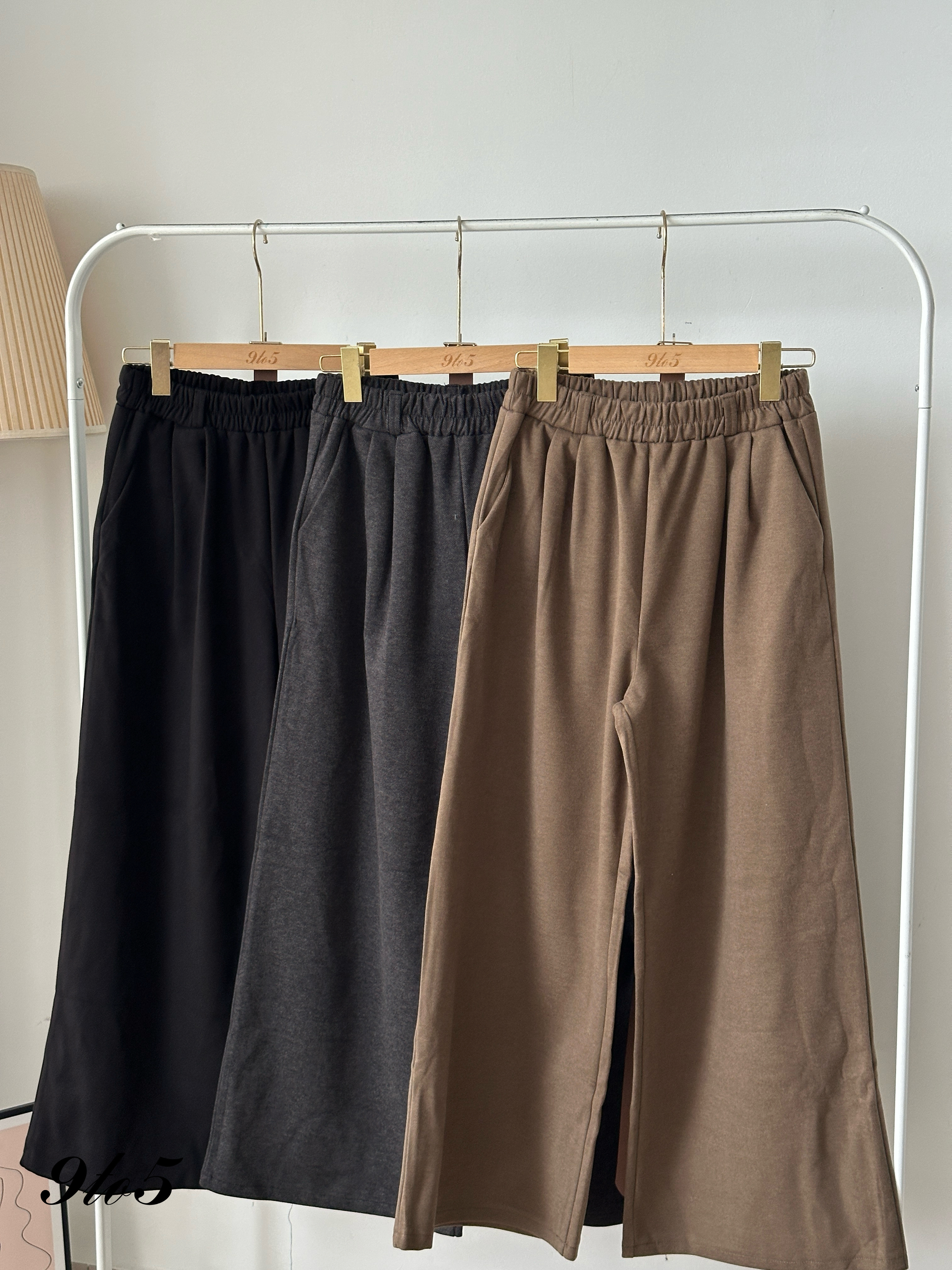 S1813 A Line Long Pants - 3 Colors 