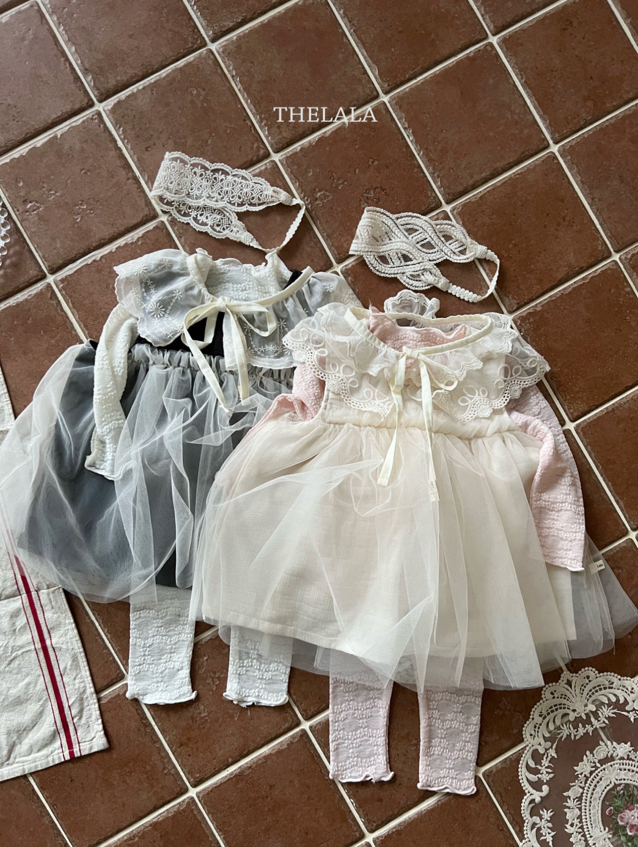 🌸預訂 韓國直送🌸🇰🇷THELALA兩色優雅薄紗背心連身裙